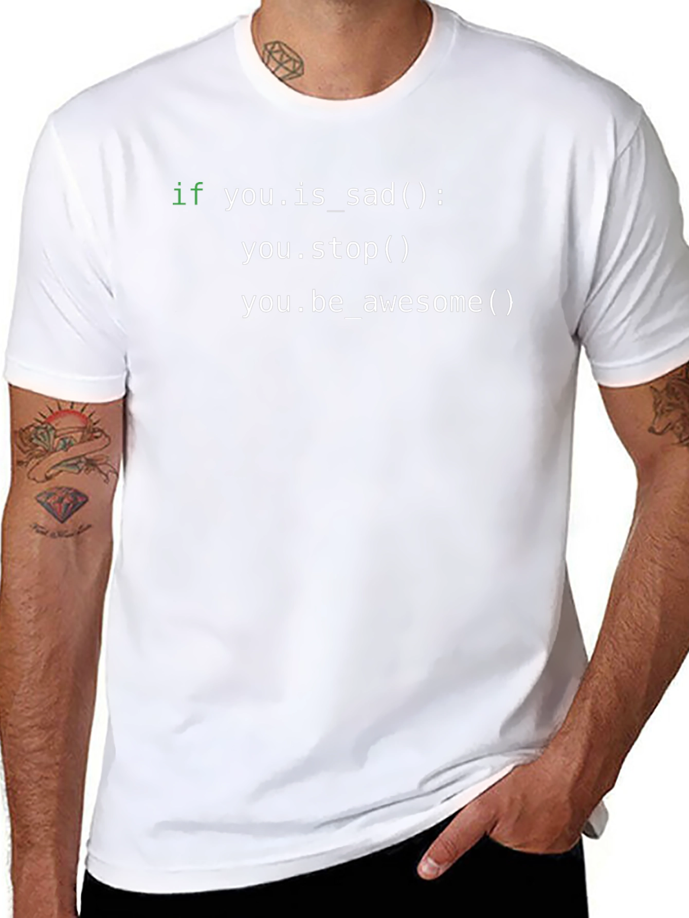 Code T-Shirt: If You Are Sad Stop!