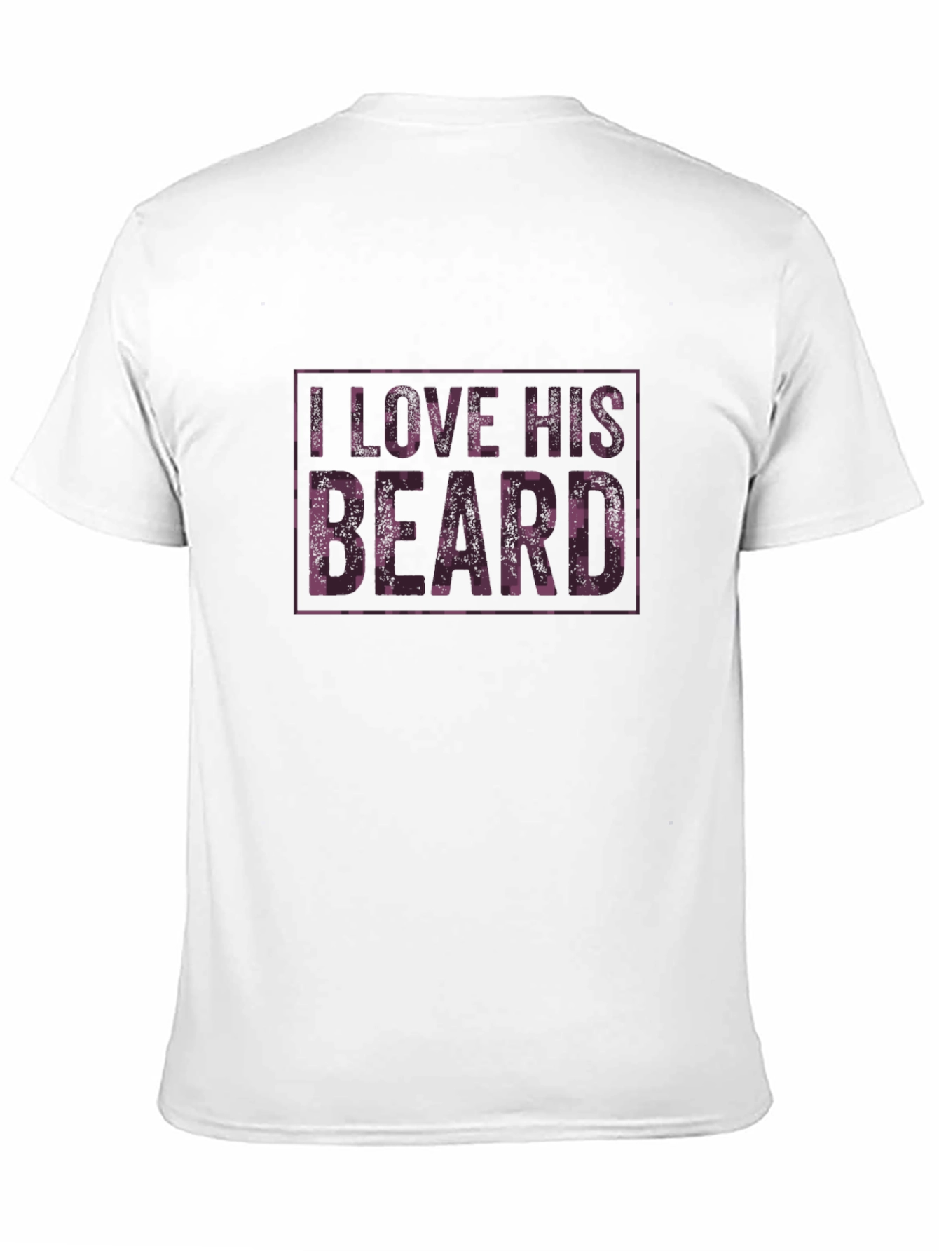 I Love His Beard Graphic Tee - Black