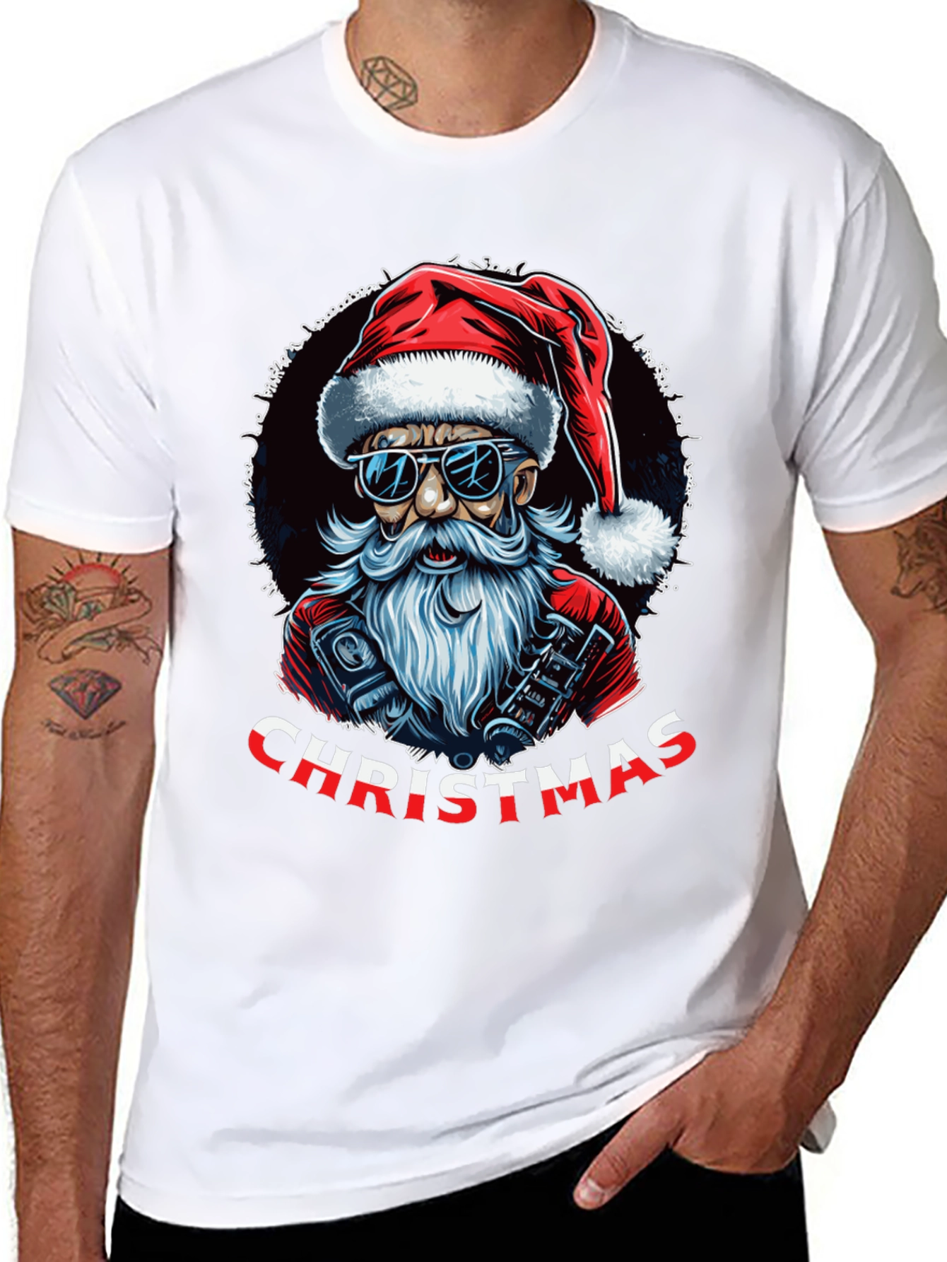 Cool Santa Christmas T-Shirt