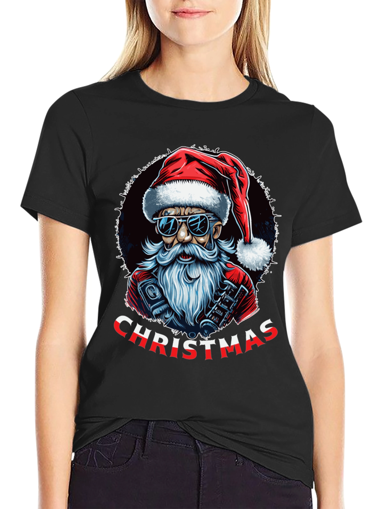 Cool Santa Christmas T-Shirt