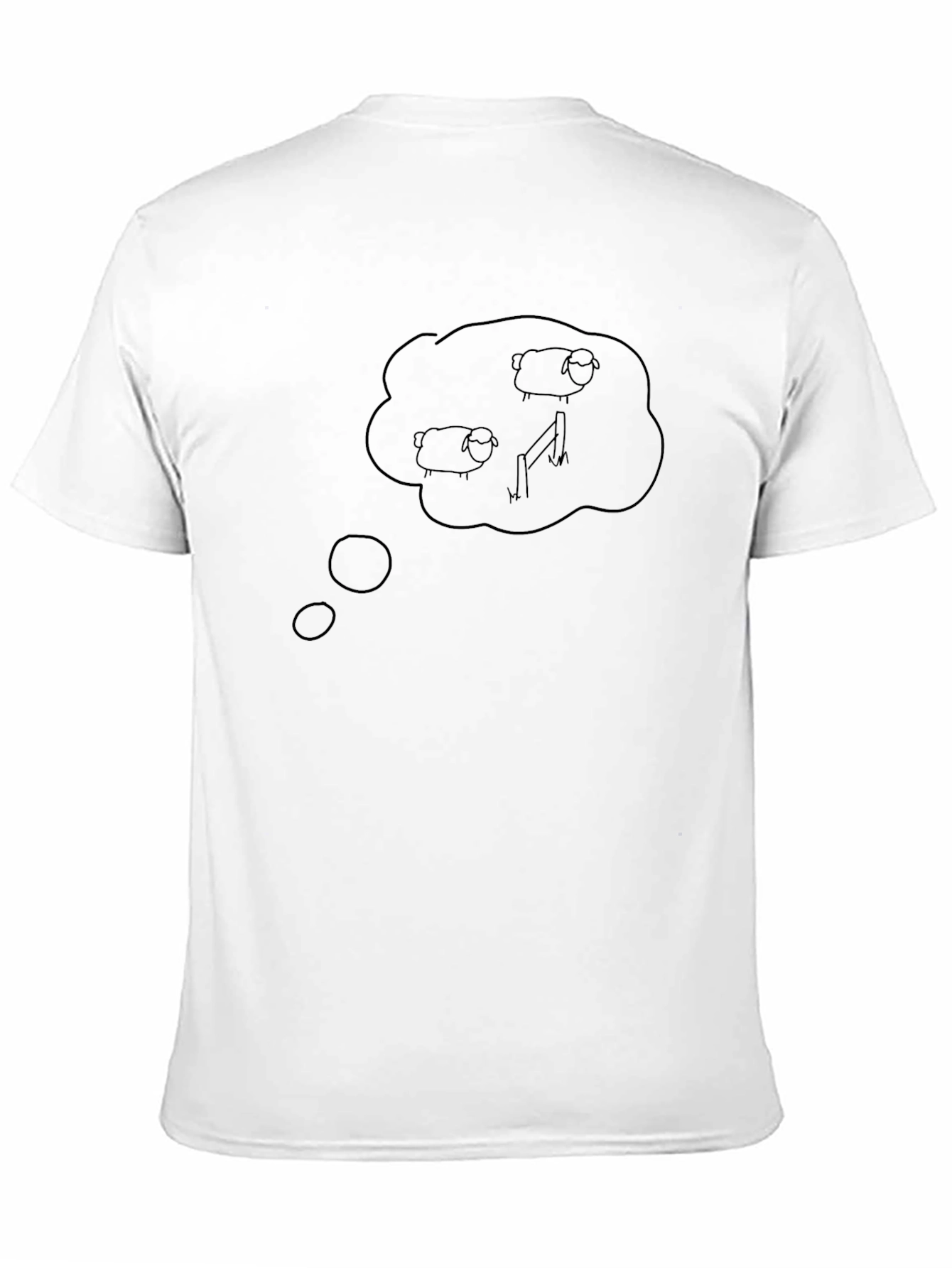 Dreaming of Sheep Black T-Shirt