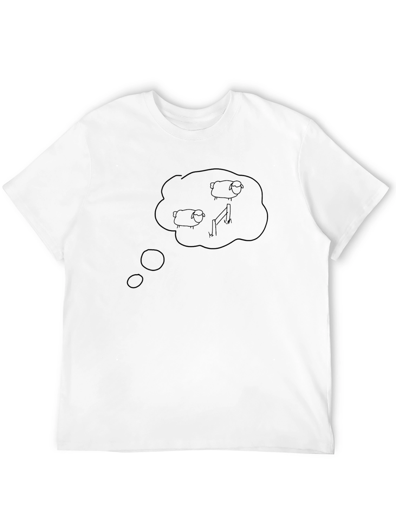 Dreaming of Sheep Black T-Shirt
