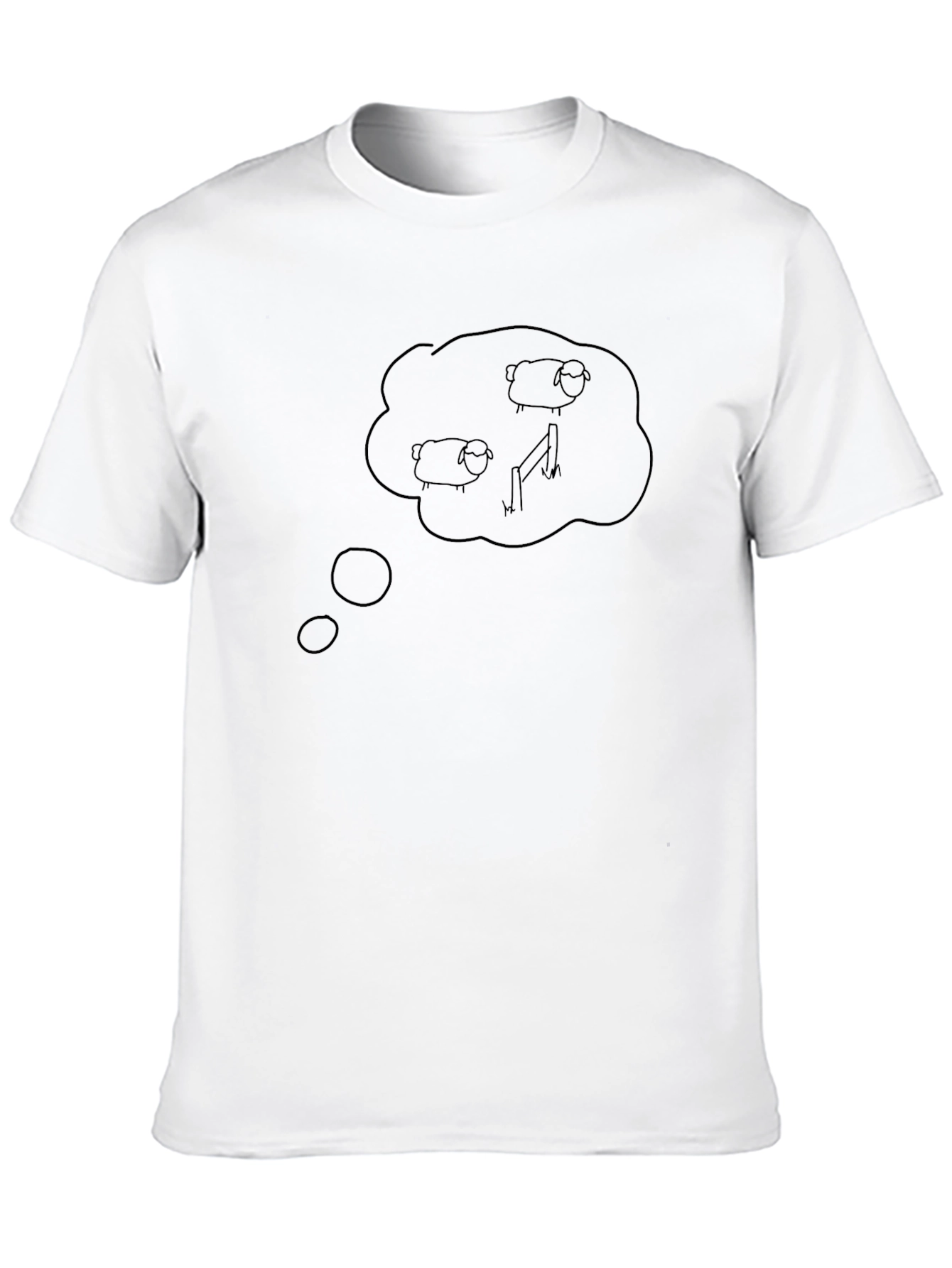 Dreaming of Sheep Black T-Shirt