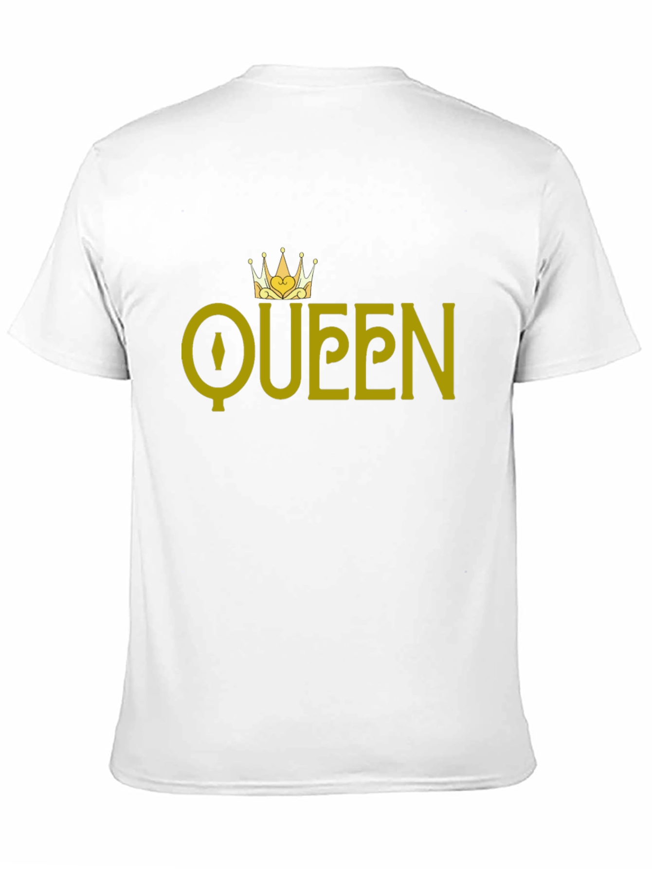 Queen Graphic T-Shirt - Gold Print on Black