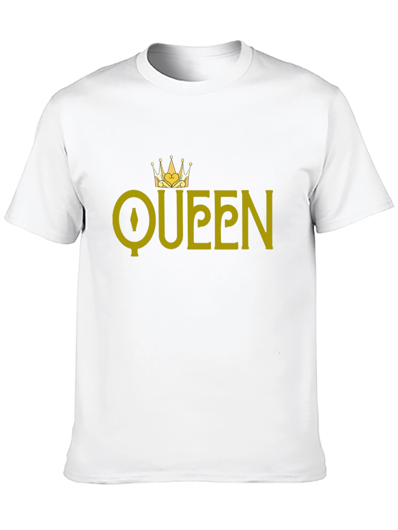 Queen Graphic T-Shirt - Gold Print on Black