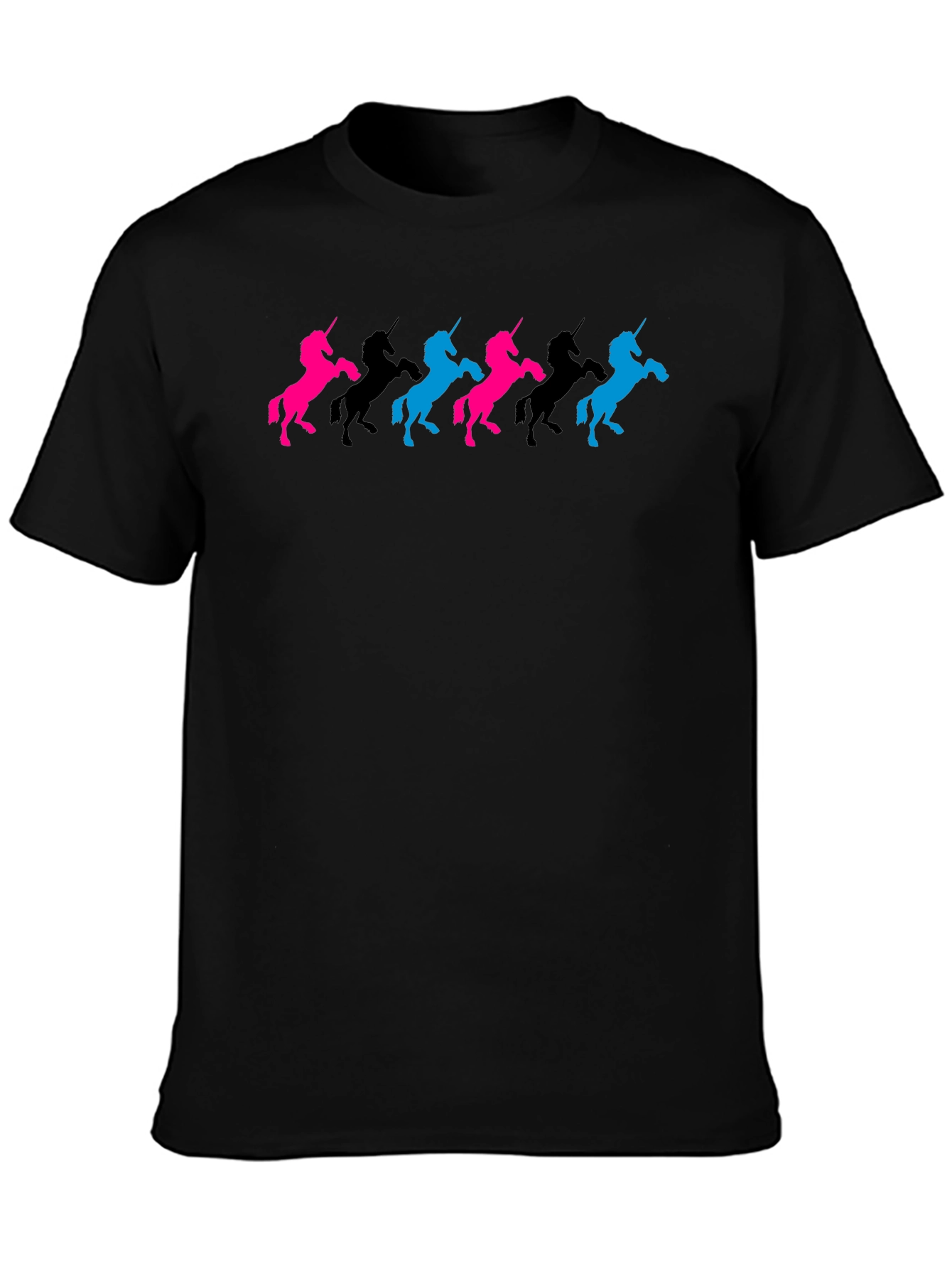 Unicorn Silhouette T-Shirt - Black