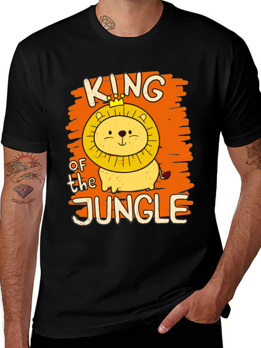 King of the Jungle Lion Graphic T-Shirt