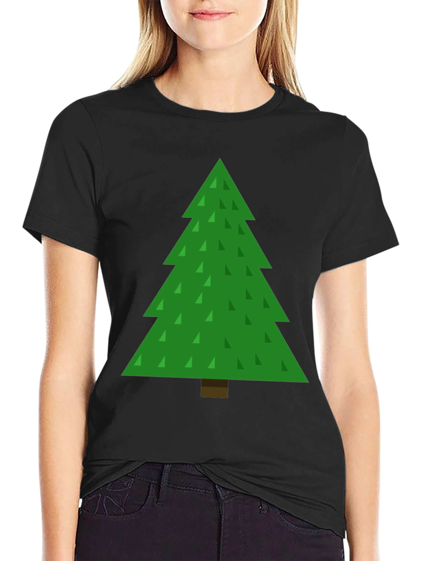 Christmas Tree Graphic Tee - Holiday Fun