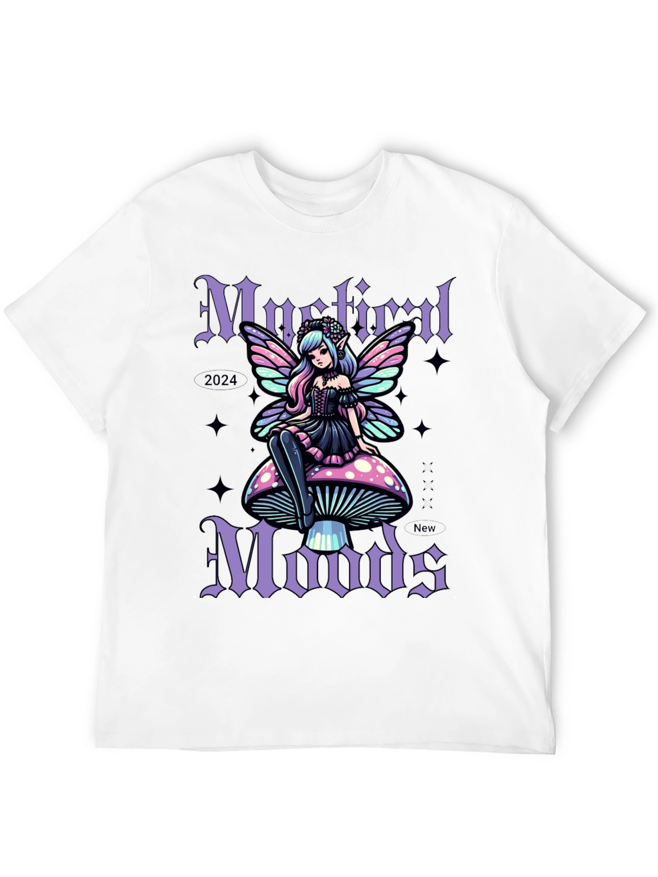 Mystic Moods Graphic Tee - Fairy on Mushroom