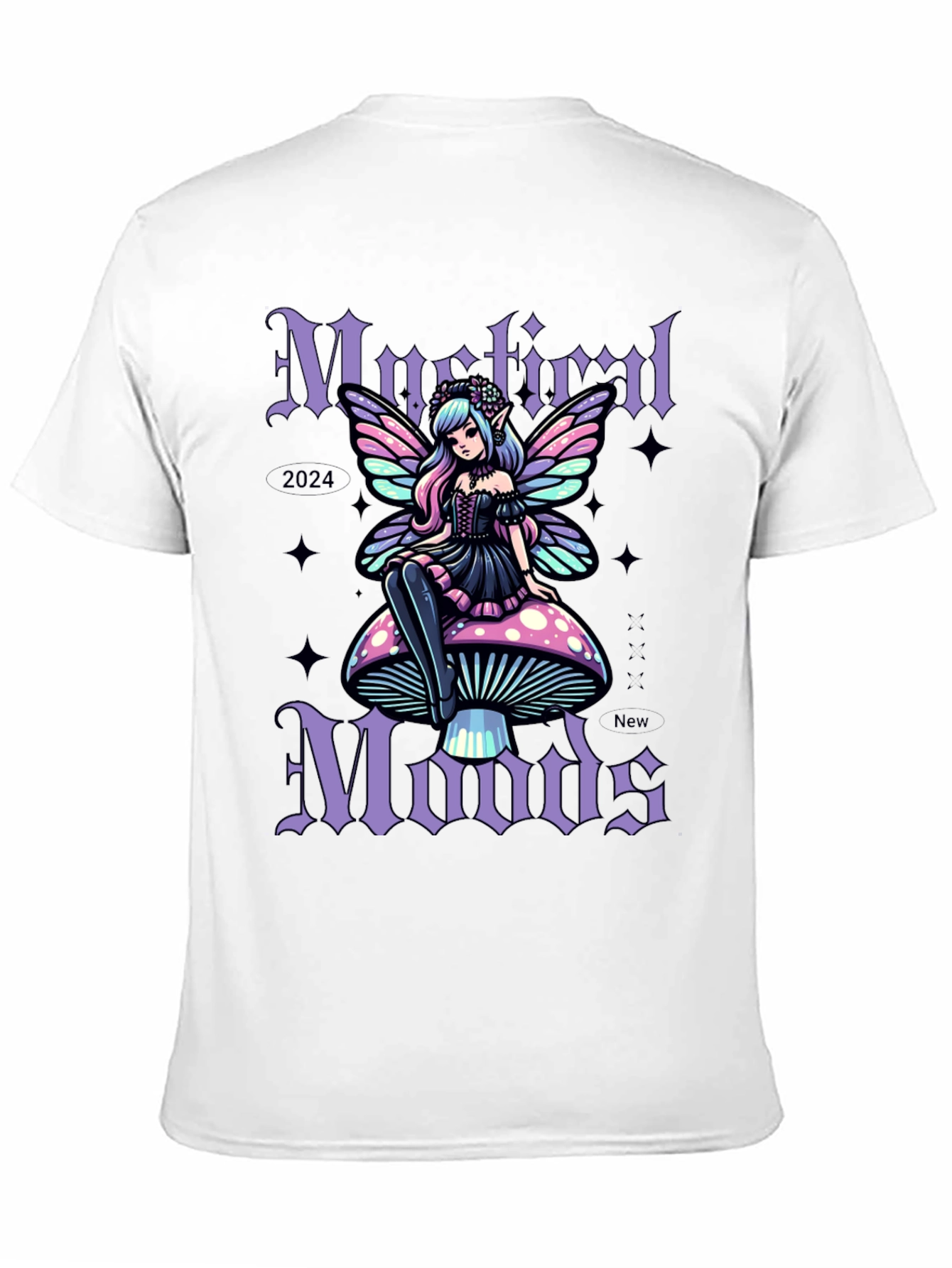 Mystic Moods Graphic Tee - Fairy on Mushroom