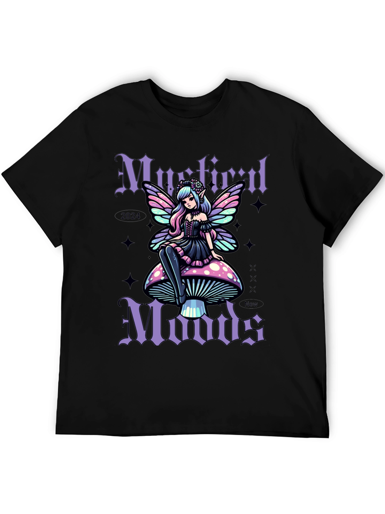 Mystic Moods Graphic Tee - Fairy on Mushroom