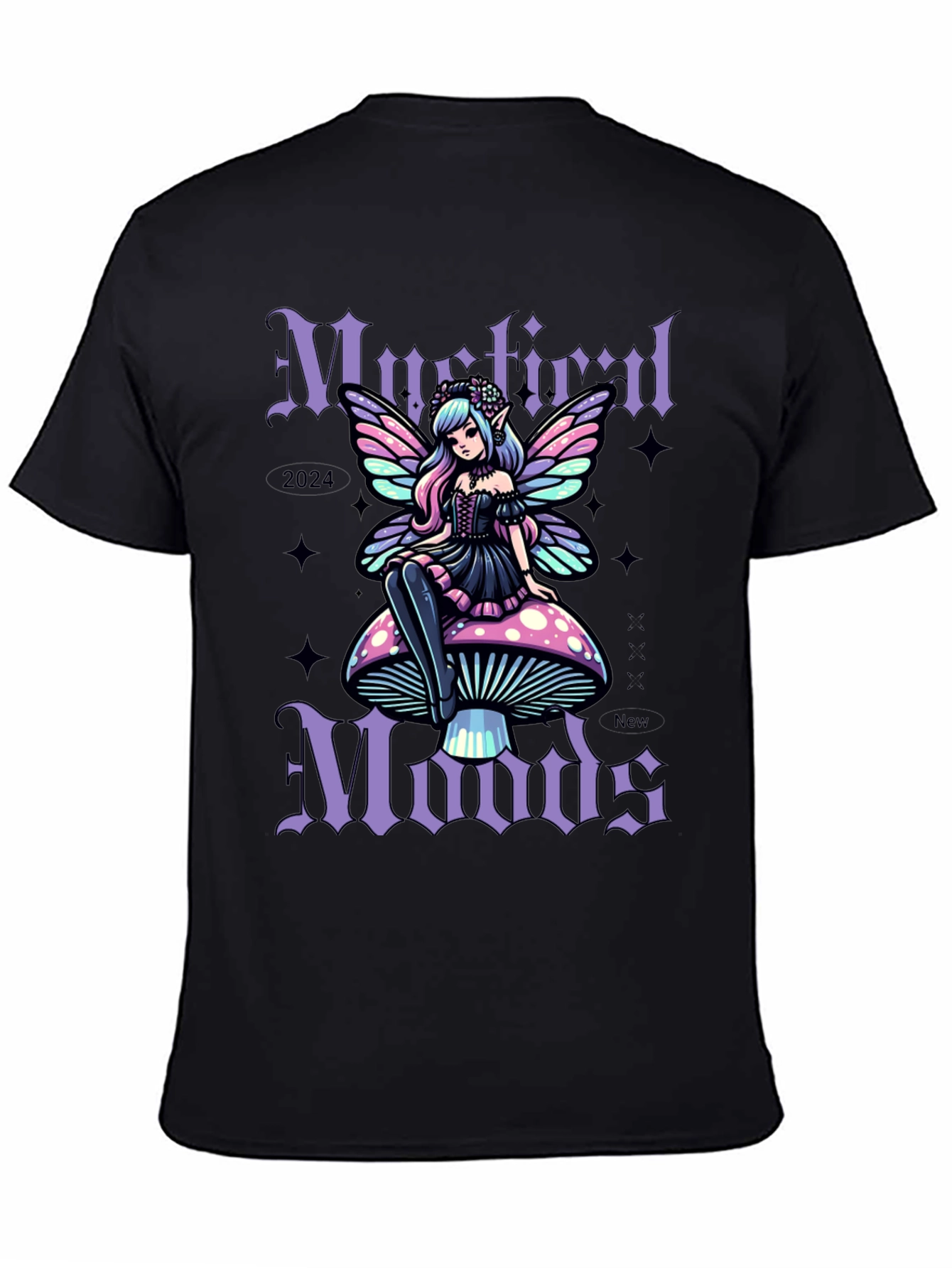 Mystic Moods Graphic Tee - Fairy on Mushroom