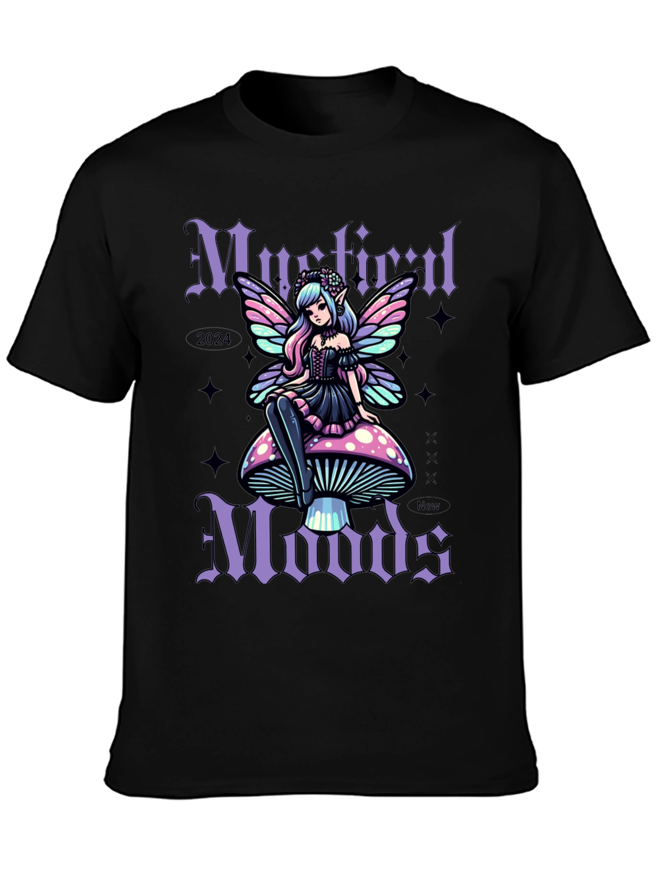 Mystic Moods Graphic Tee - Fairy on Mushroom