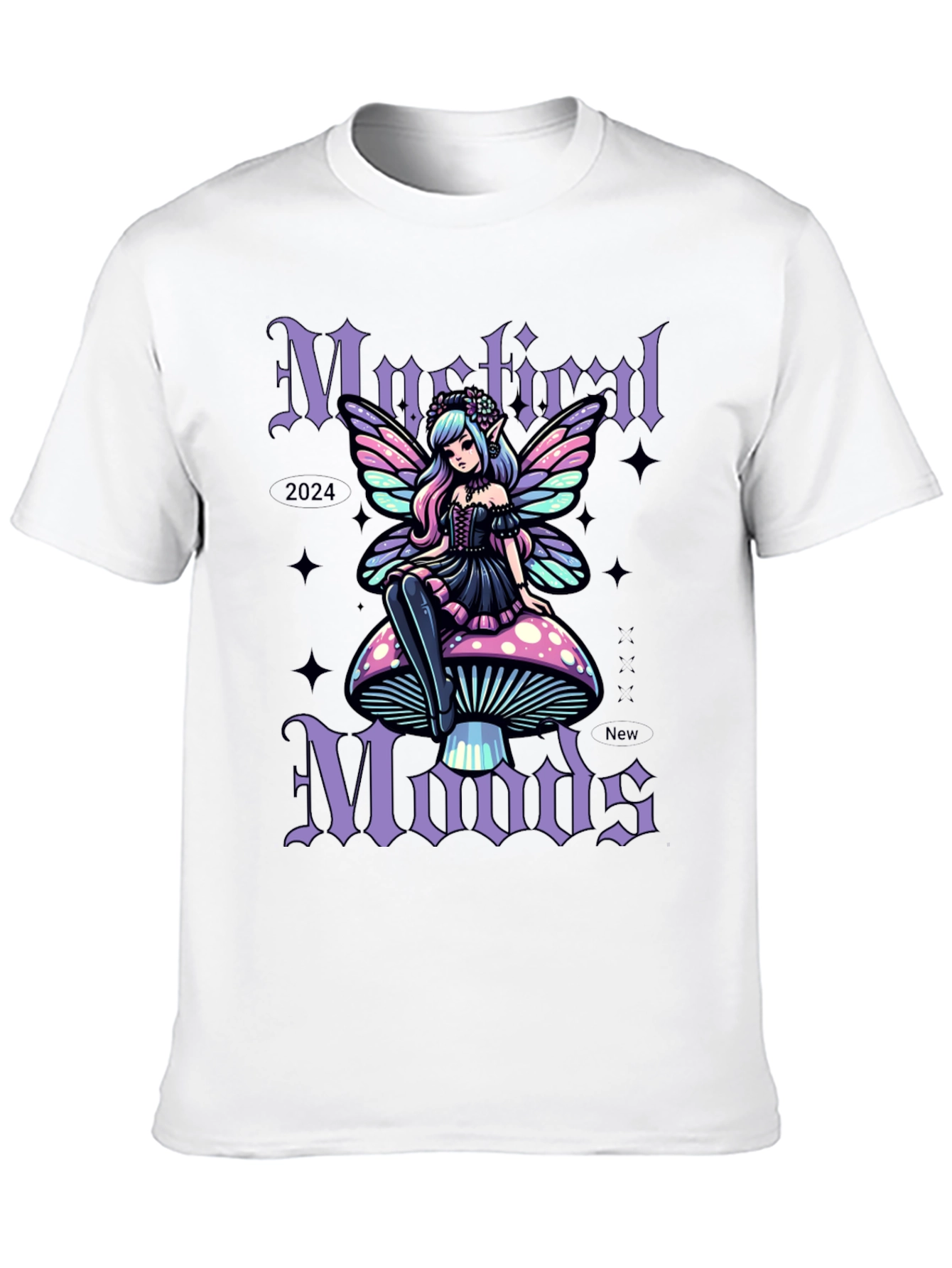 Mystic Moods Graphic Tee - Fairy on Mushroom