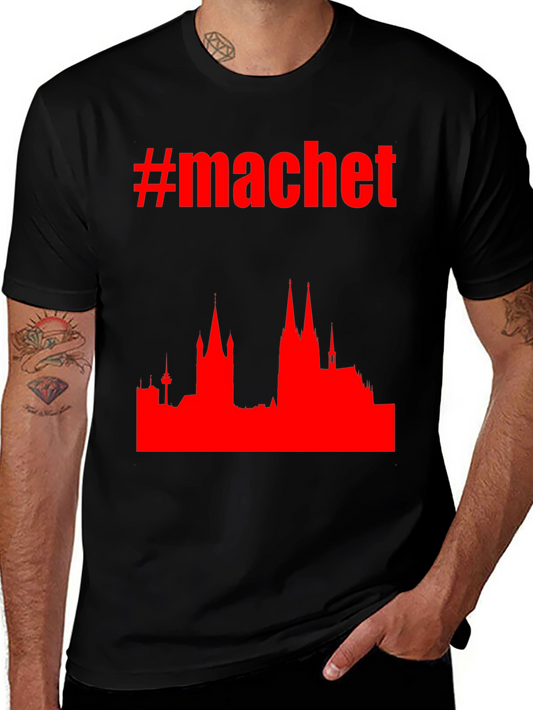 Machet Hashtag Cityscape Graphic Tee