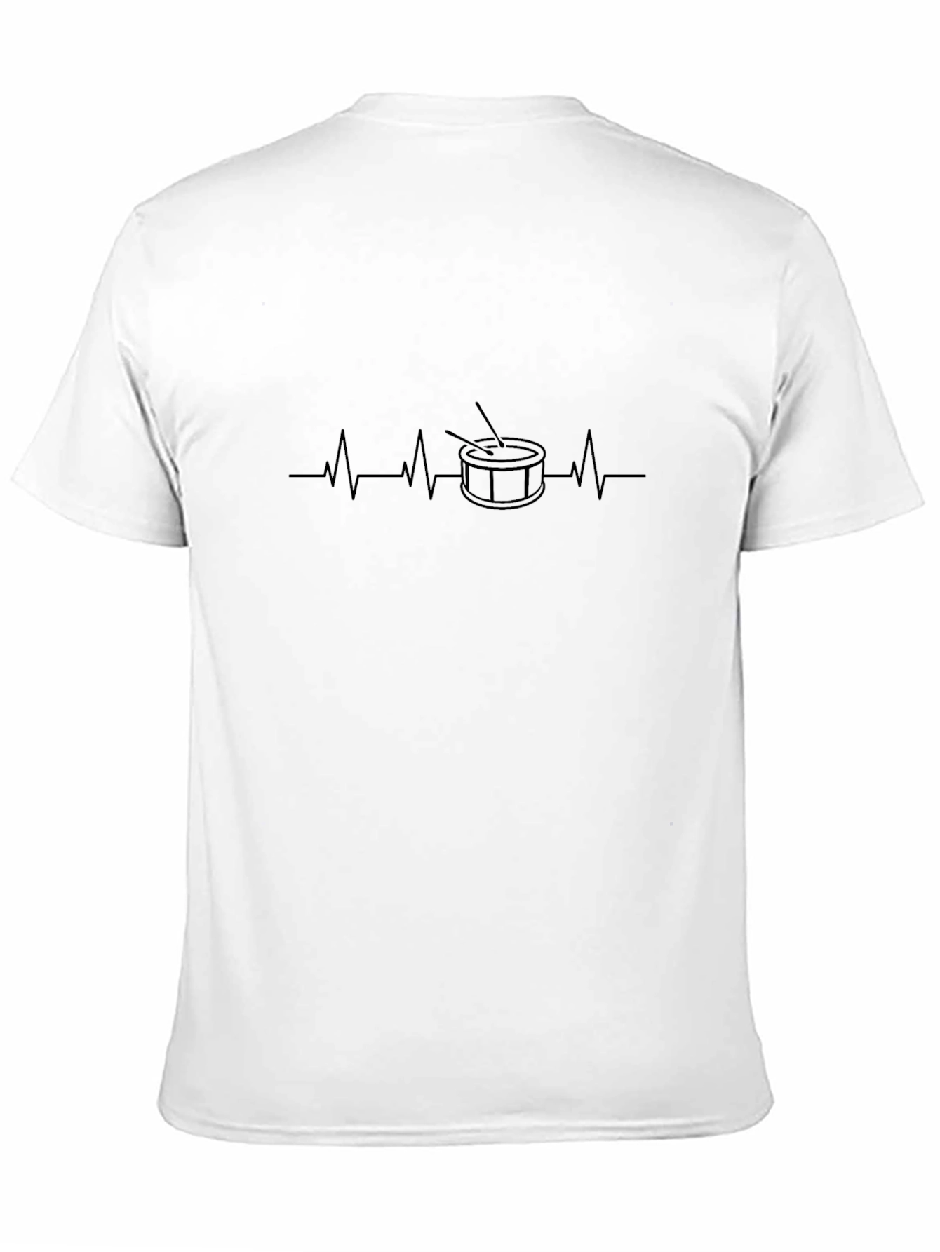 Drum Heartbeat Graphic T-Shirt - Musician Style