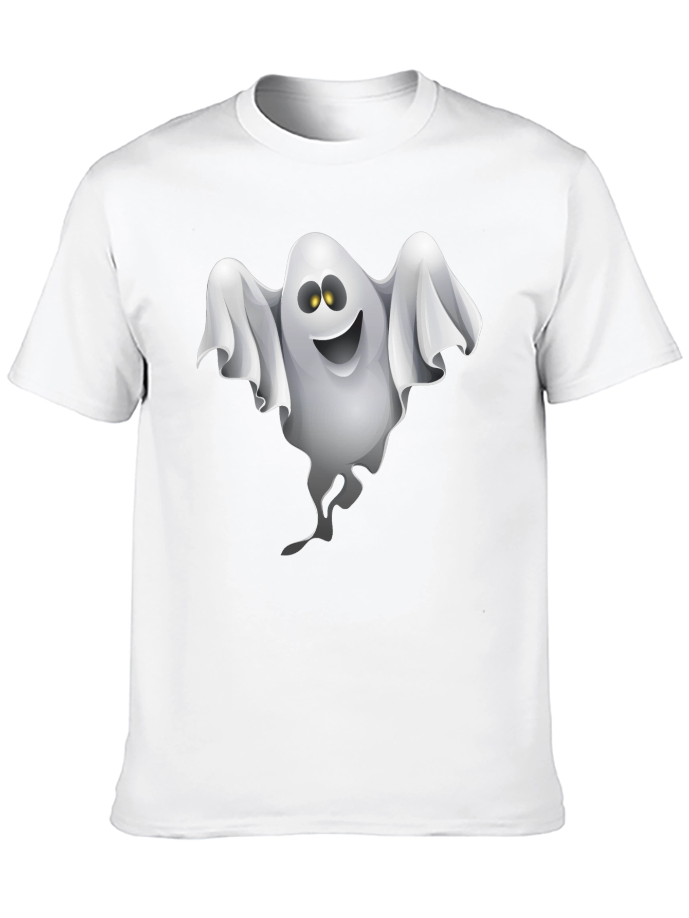 Ghost Graphic Black T-Shirt - Halloween Fun!