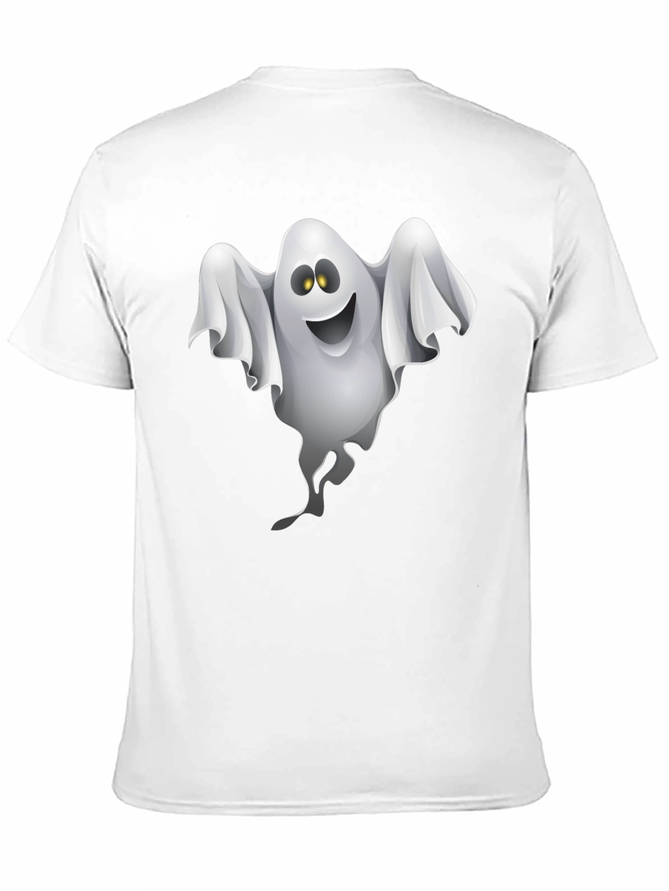 Ghost Graphic Black T-Shirt - Halloween Fun!