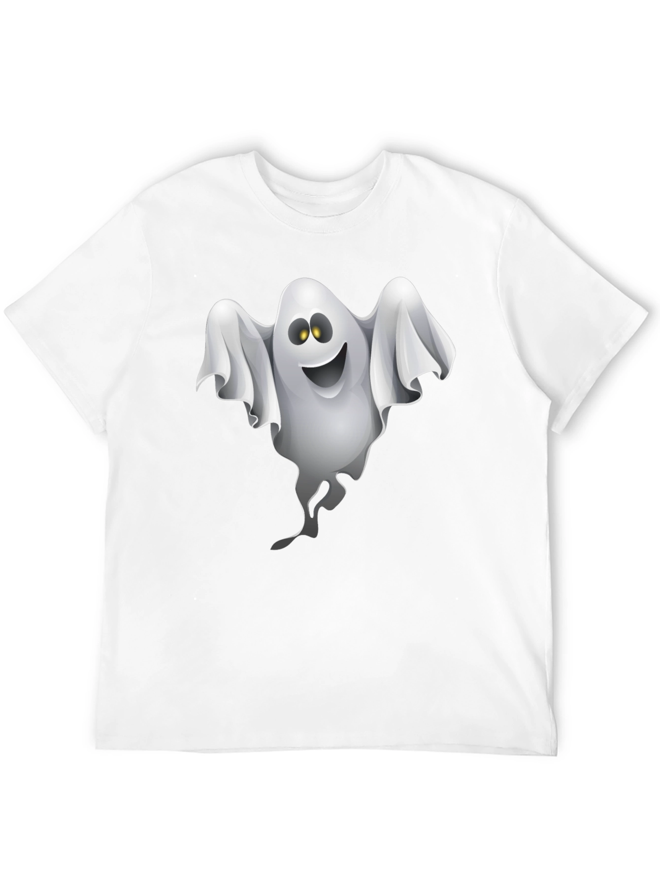 Ghost Graphic Black T-Shirt - Halloween Fun!