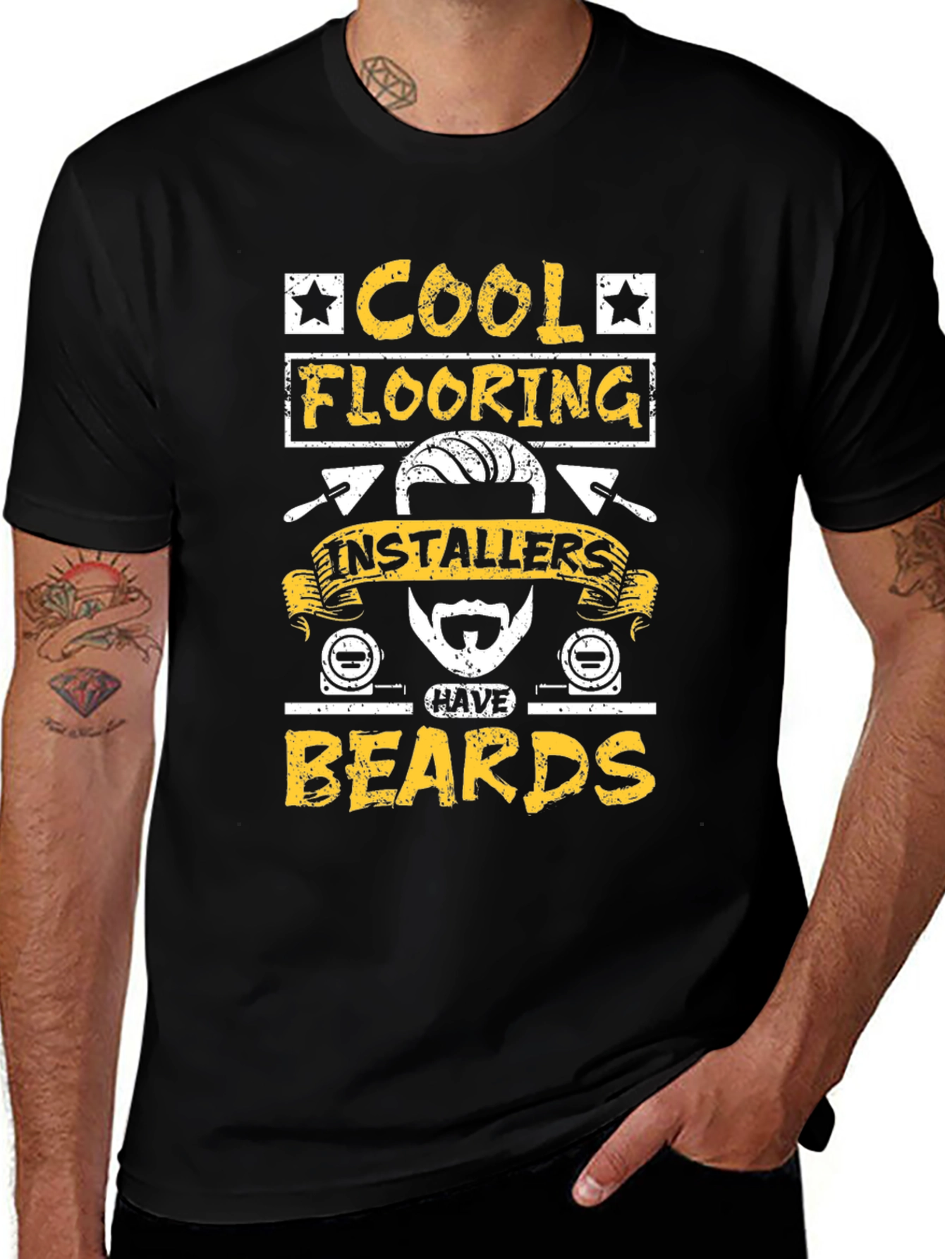 Cool Flooring Installers Have Beards Graphic Tee