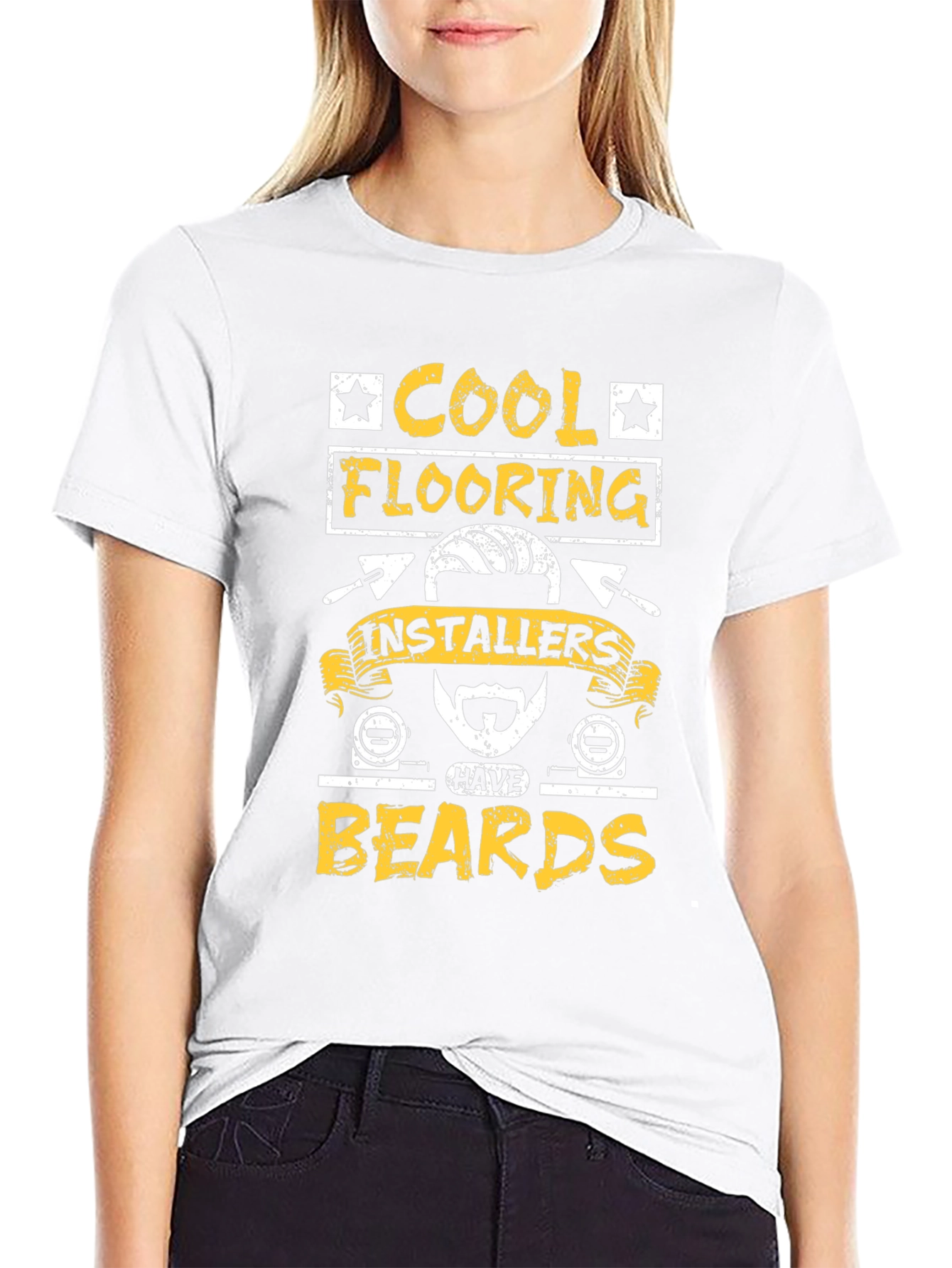 Cool Flooring Installers Have Beards Graphic Tee