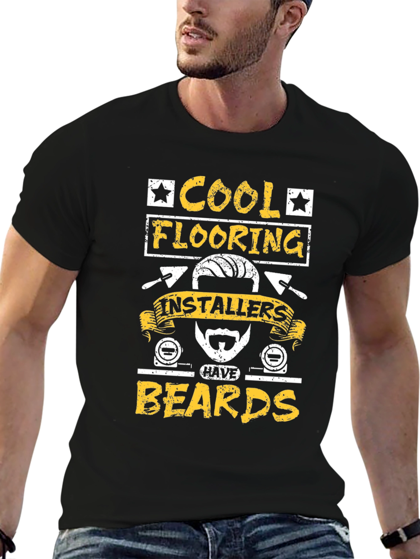 Cool Flooring Installers Have Beards Graphic Tee