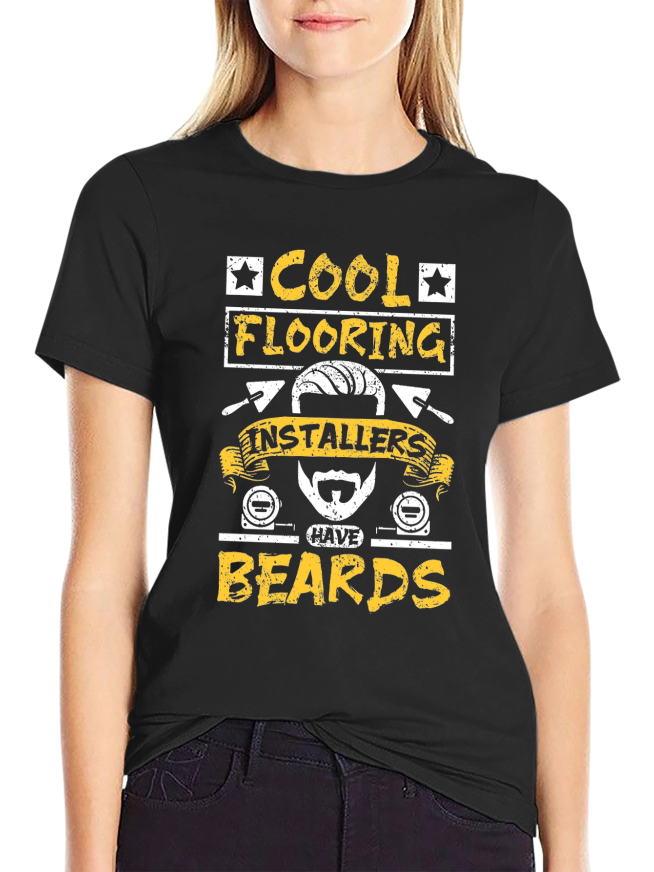 Cool Flooring Installers Have Beards Graphic Tee