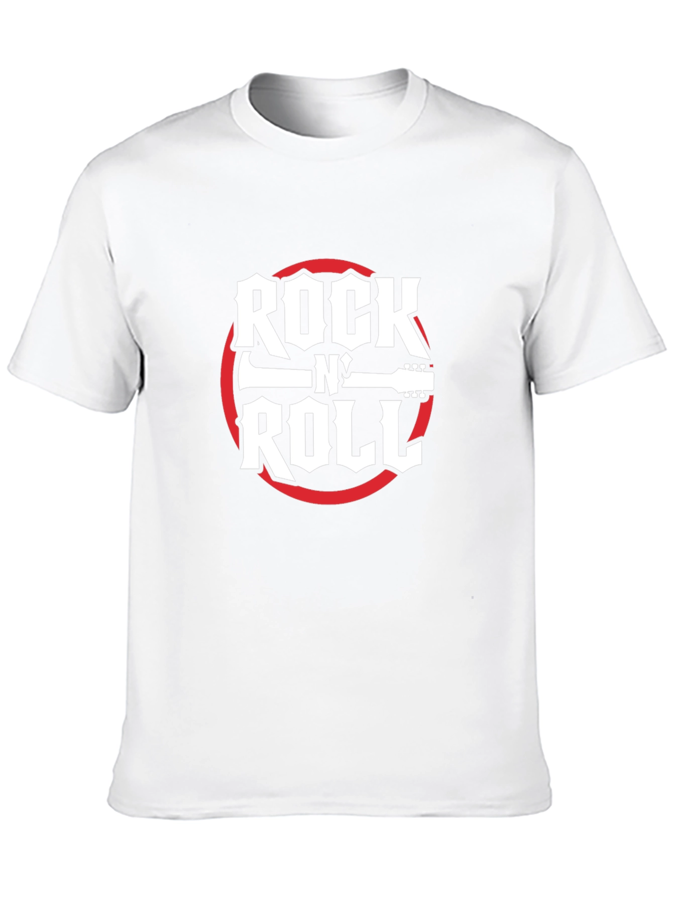 Rock N Roll Graphic Tee - Black Cotton T-Shirt