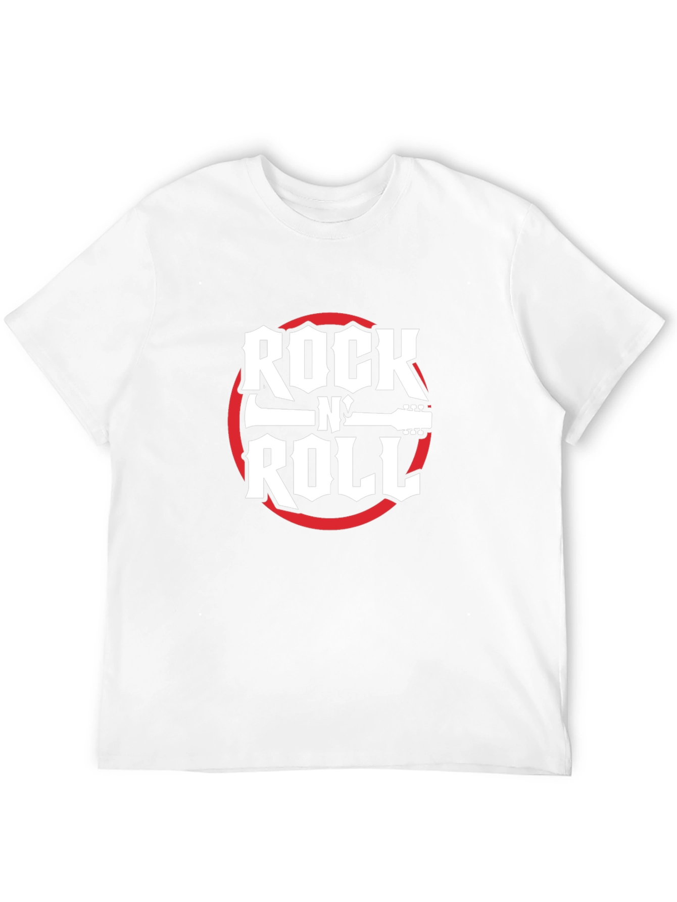 Rock N Roll Graphic Tee - Black Cotton T-Shirt