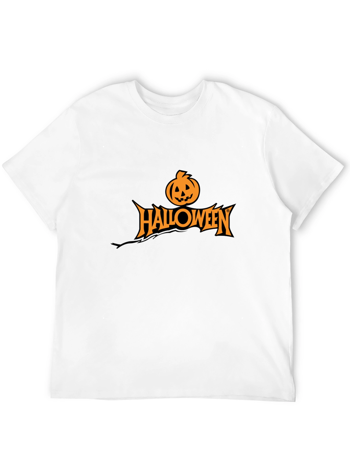 Halloween Pumpkin Graphic Black T-Shirt