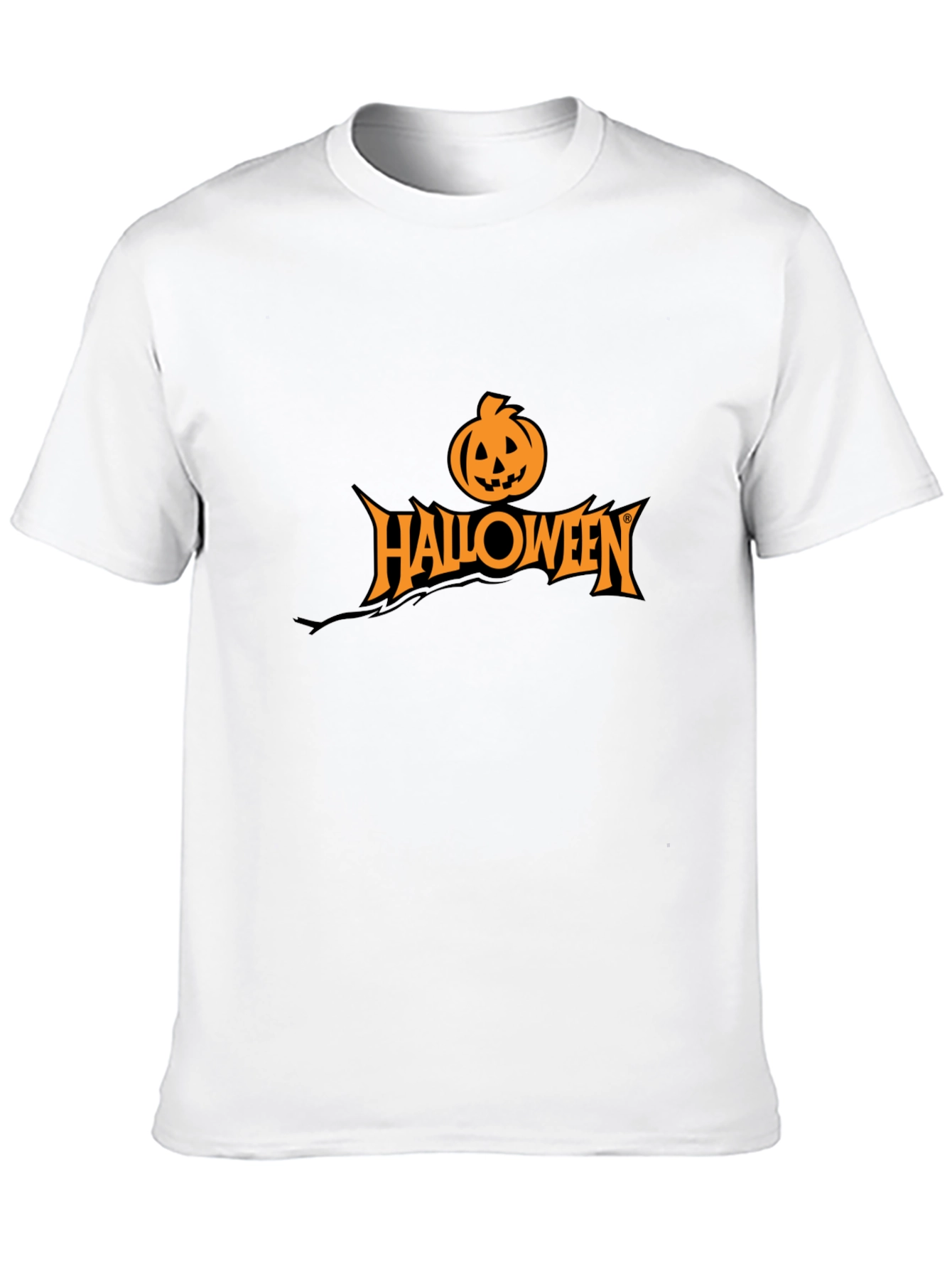 Halloween Pumpkin Graphic Black T-Shirt