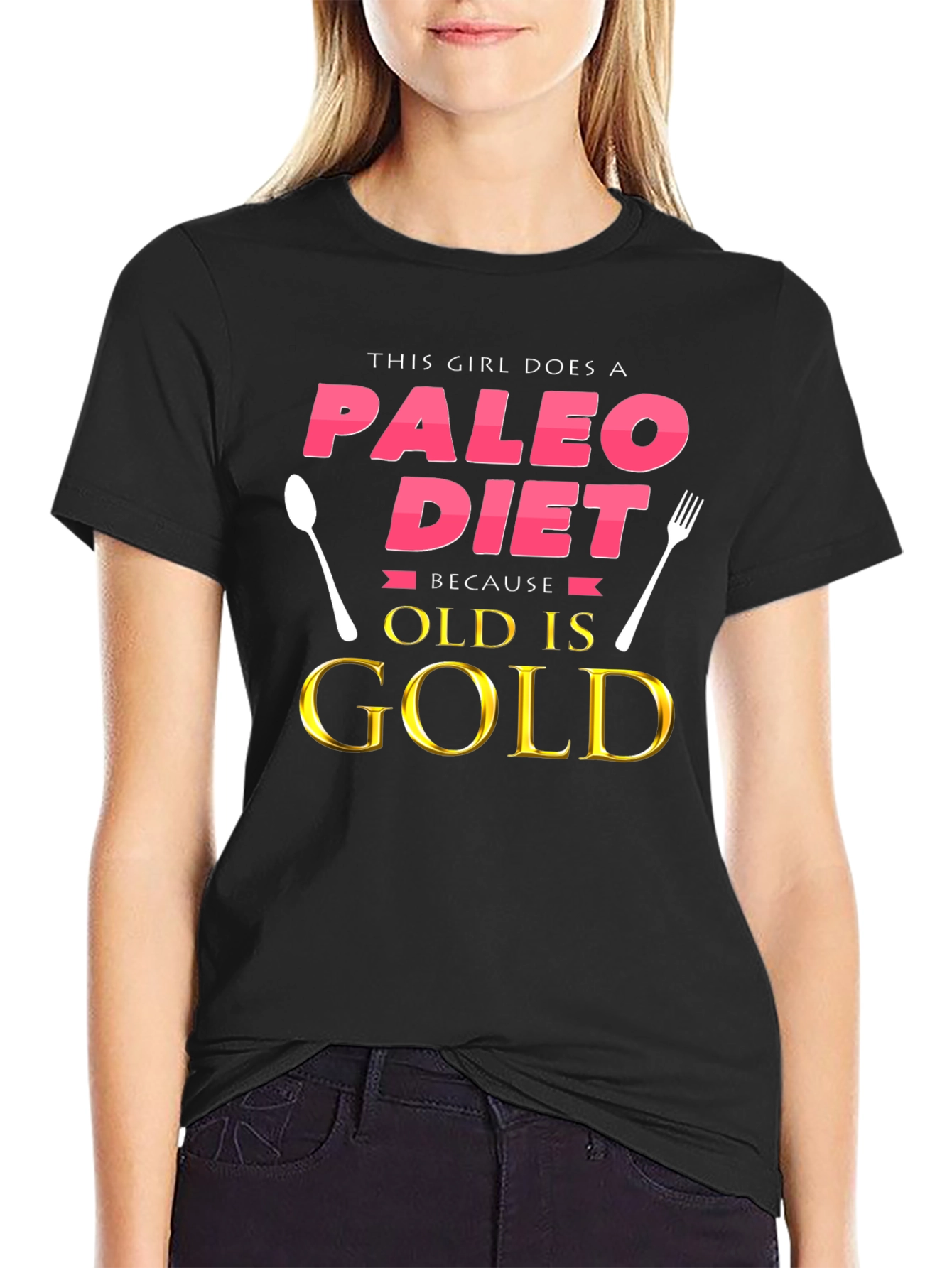 Paleo Diet T-Shirt - Old is Gold
