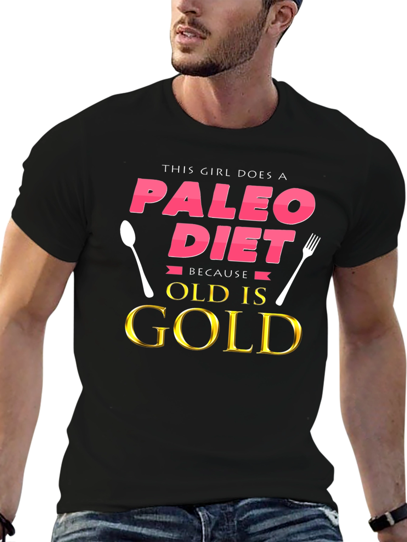 Paleo Diet T-Shirt - Old is Gold