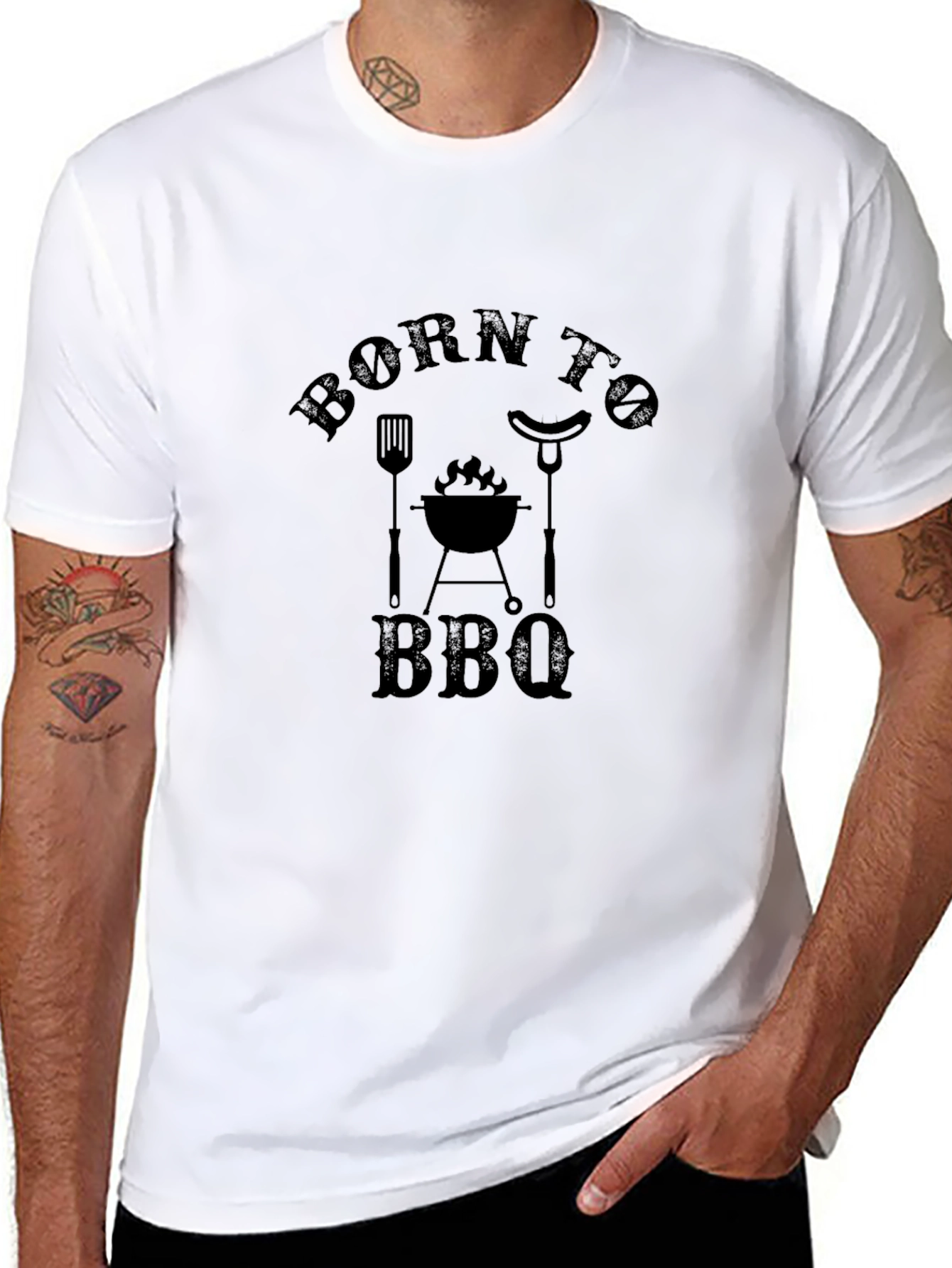 Born to BBQ Black Graphic Tee
