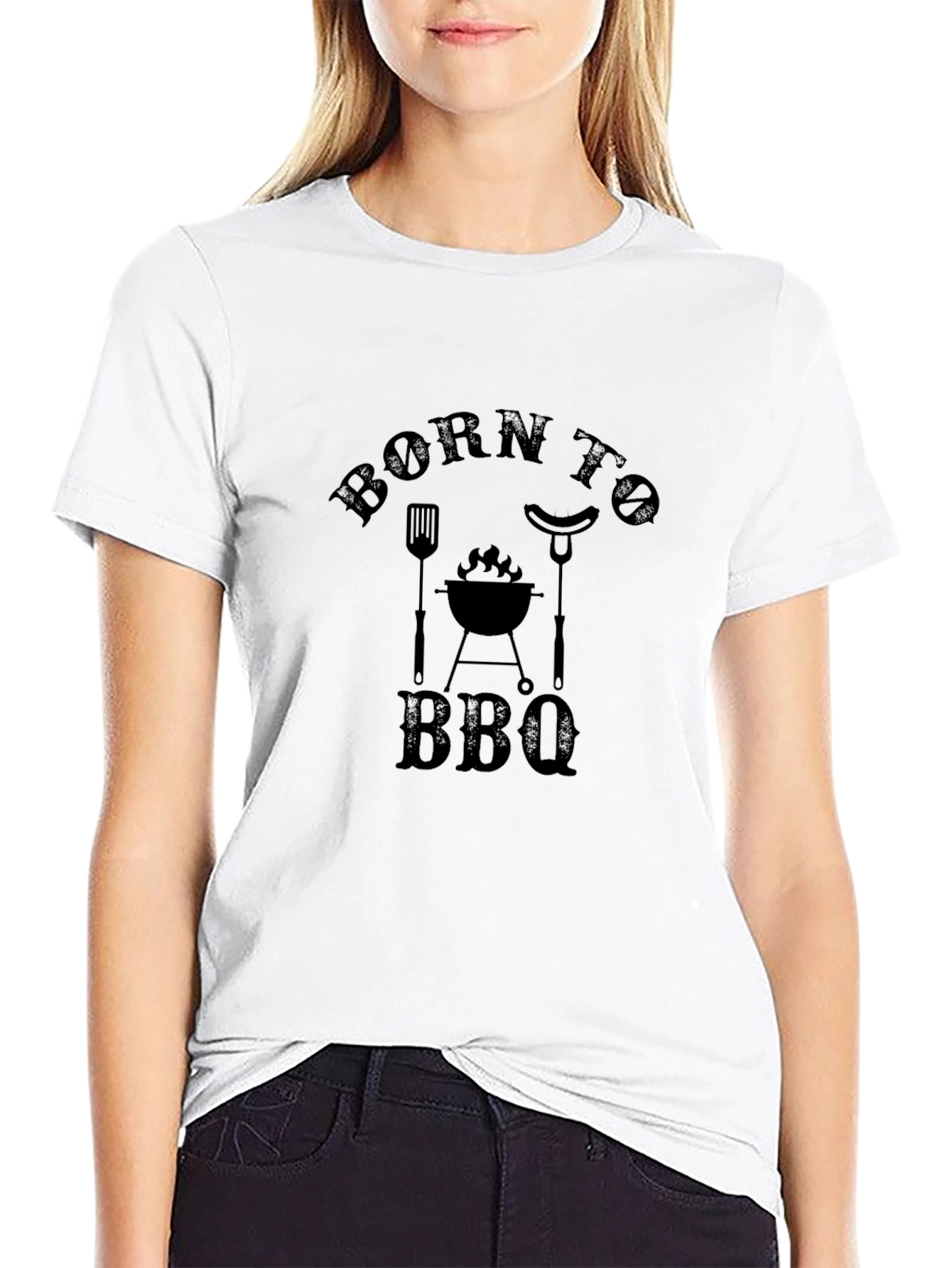 Born to BBQ Black Graphic Tee