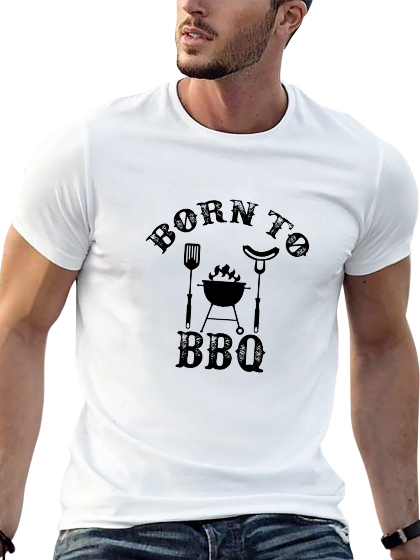 Born to BBQ Black Graphic Tee
