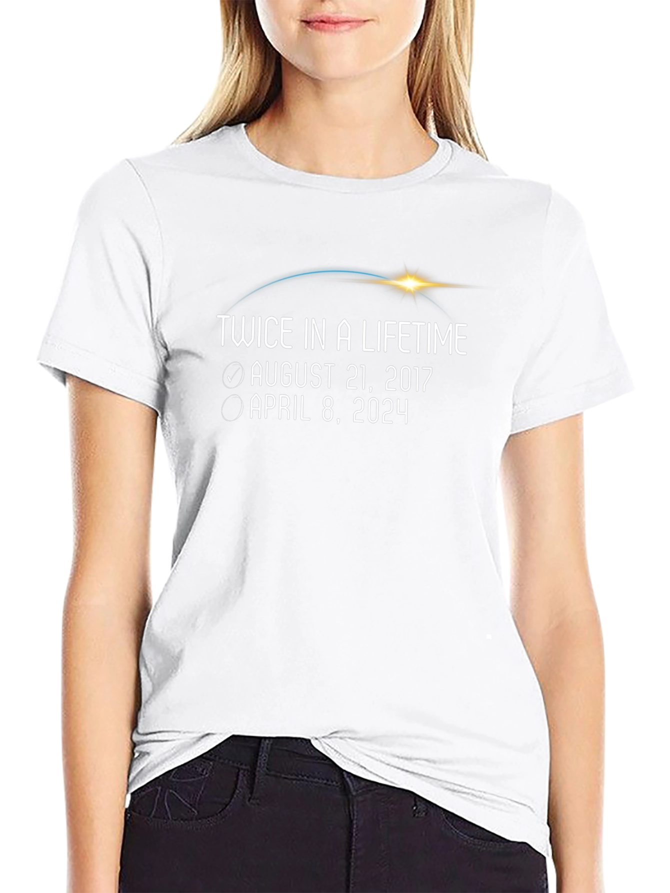 Twice in a Lifetime Eclipse Dates T-Shirt