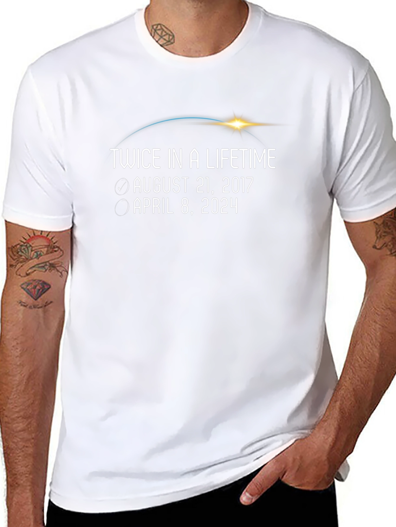 Twice in a Lifetime Eclipse Dates T-Shirt