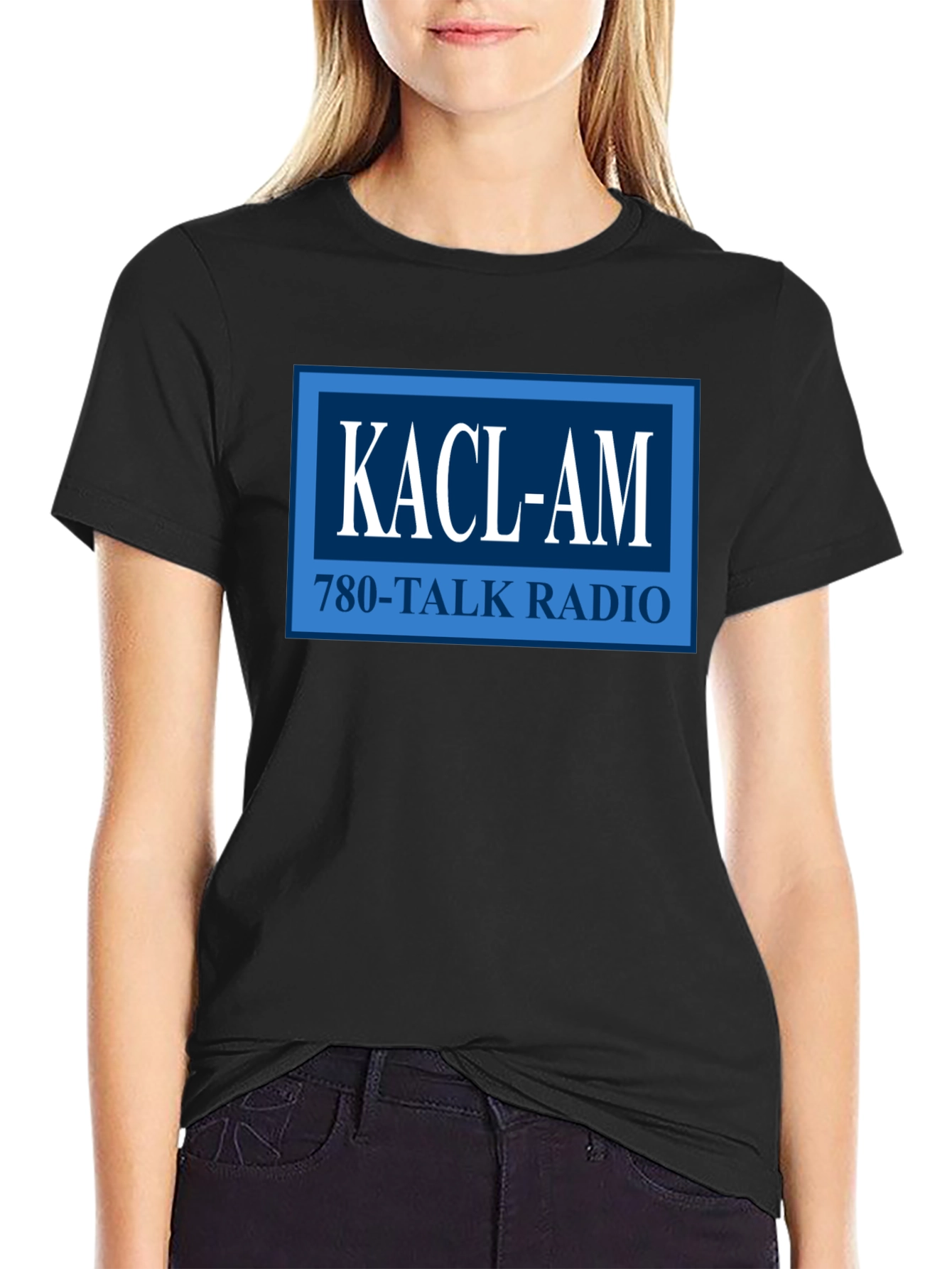 KACL-AM 780-Talk Radio Black T-Shirt