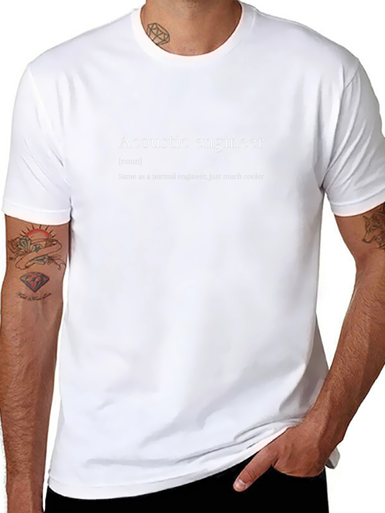 Acoustic Engineer Definition Black T-Shirt