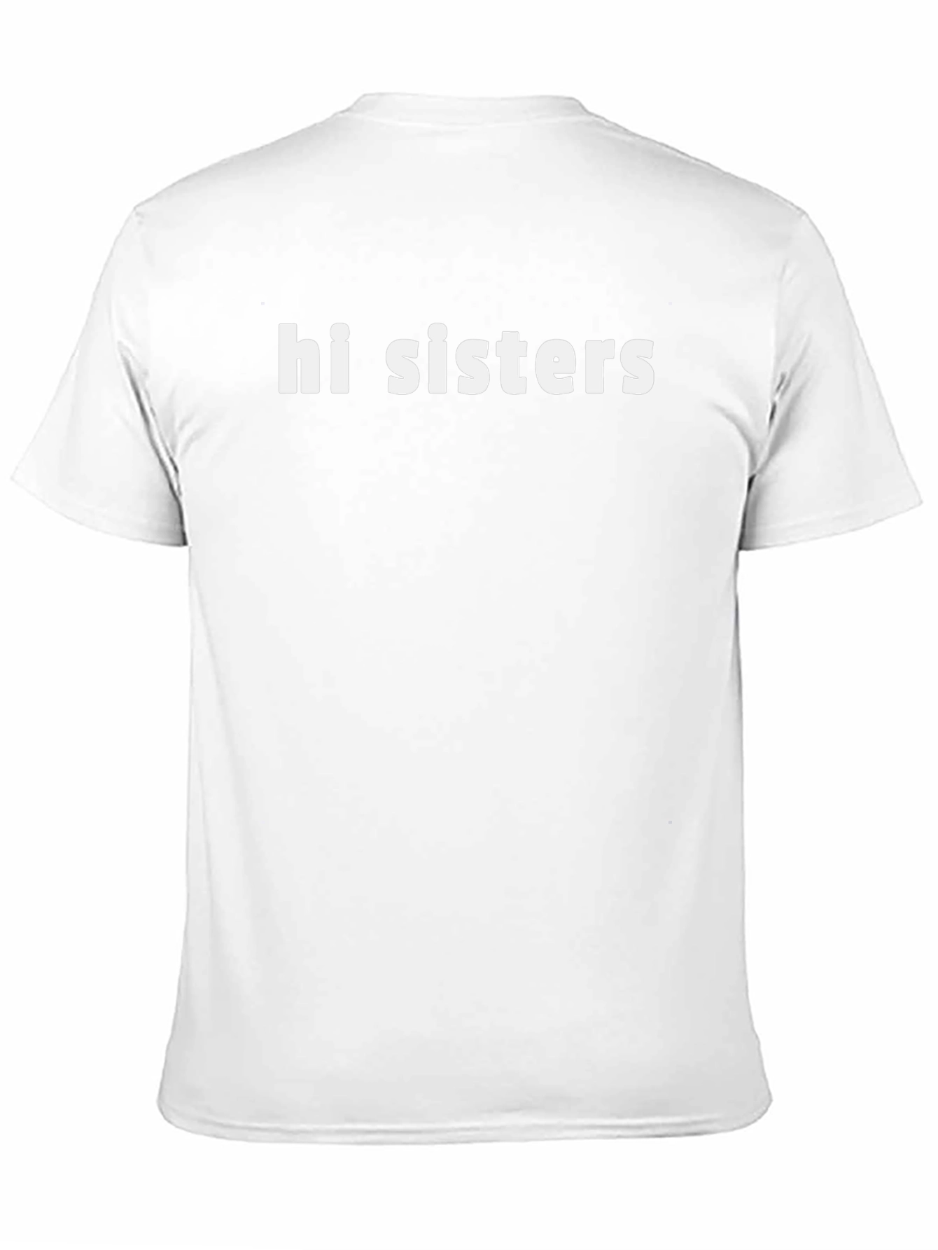 Hi Sisters Black Graphic Tee | Bold Statement Shirt