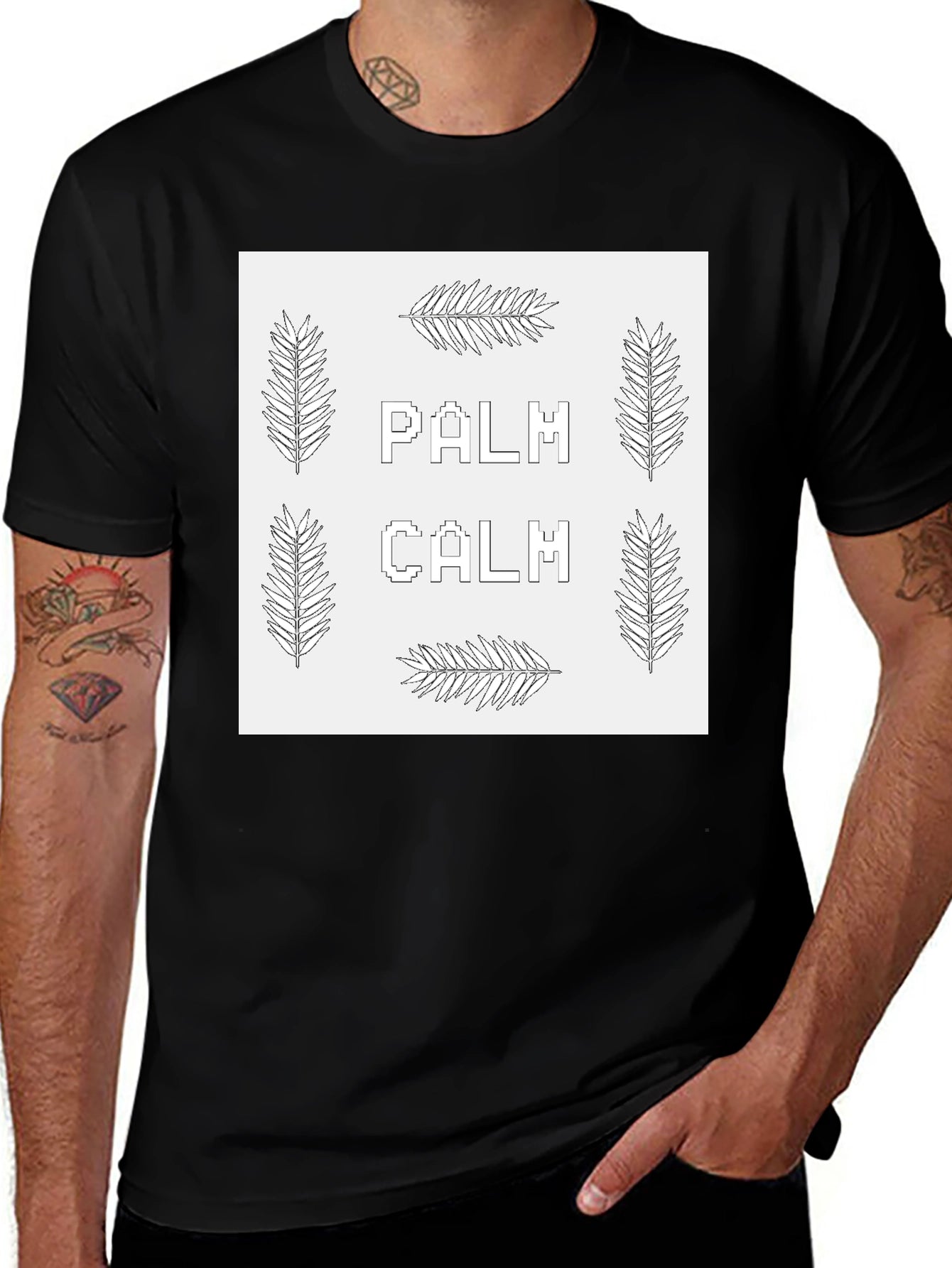 Palm Calm Graphic T-Shirt - Relaxed Fit