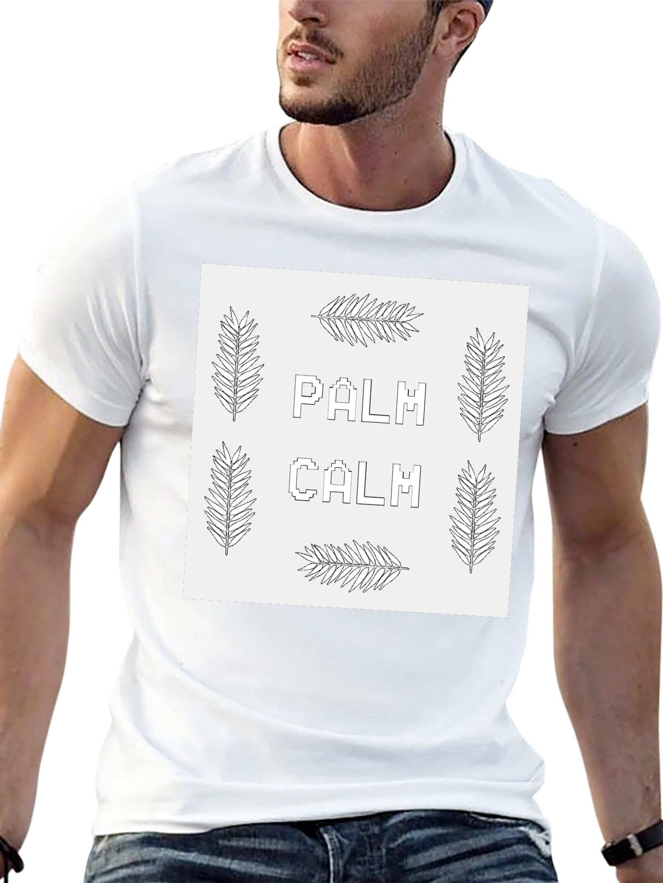 Palm Calm Graphic T-Shirt - Relaxed Fit