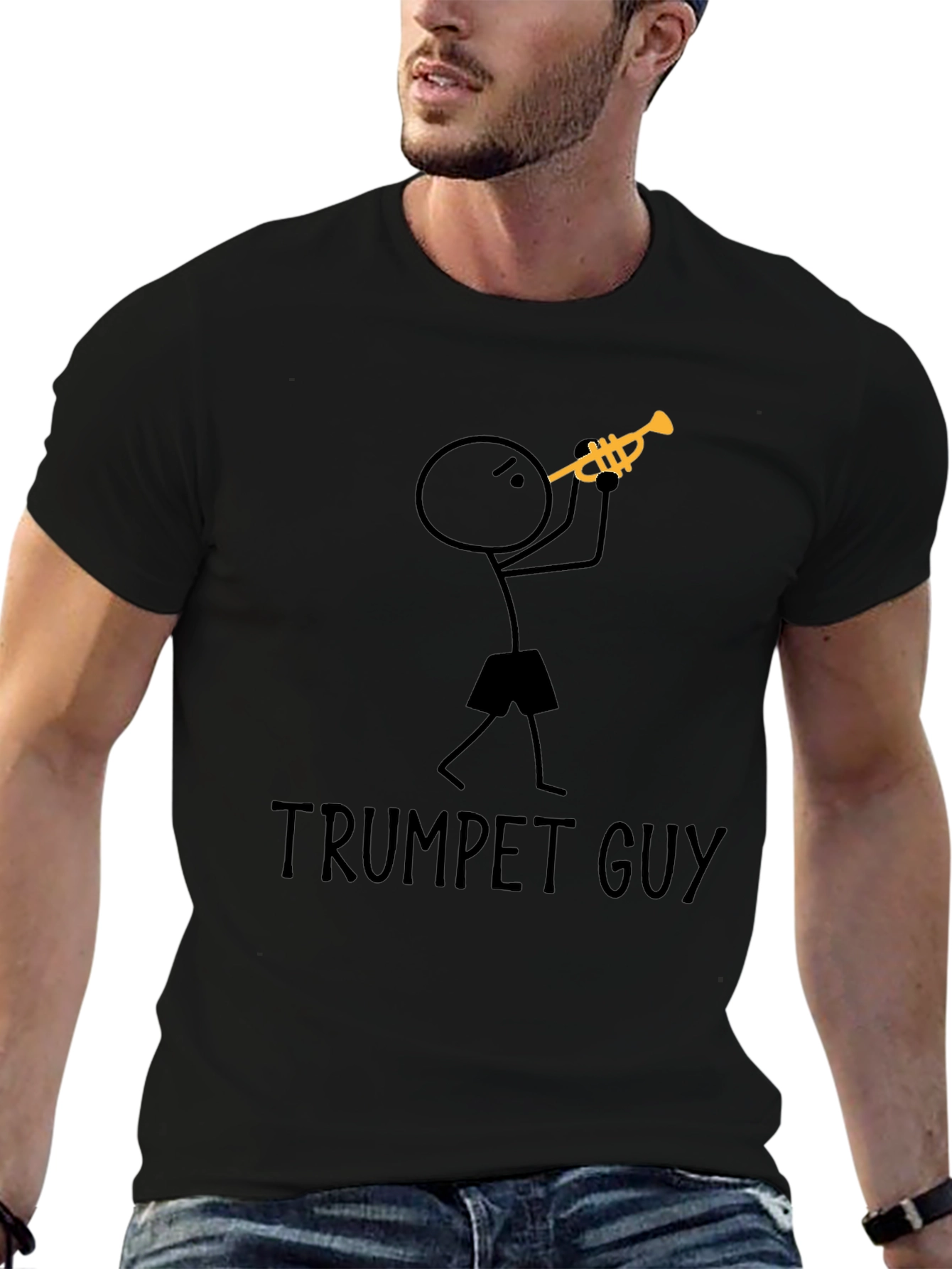 Trumpet Guy Graphic T-Shirt - Musician Tee