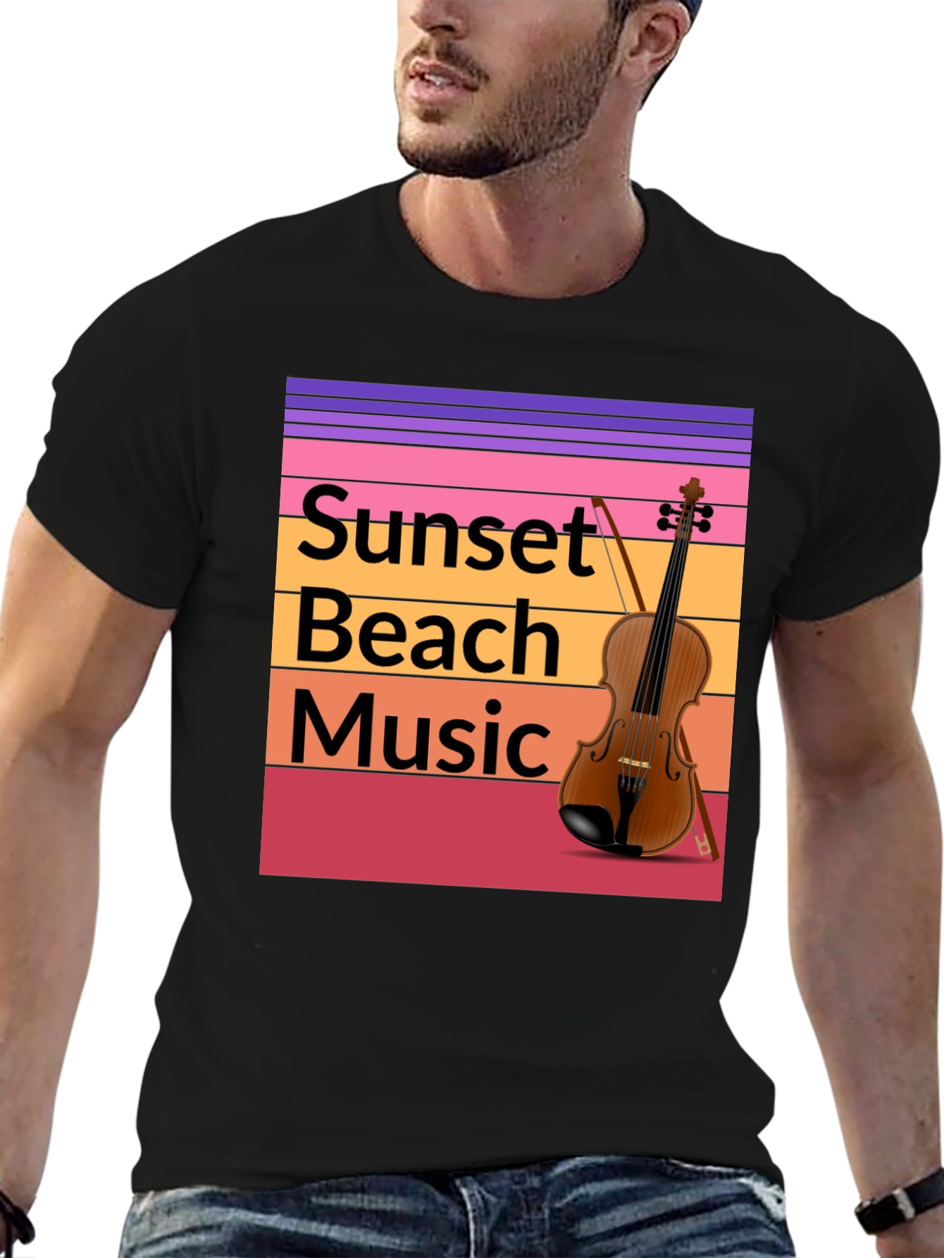 Sunset Beach Music T-Shirt