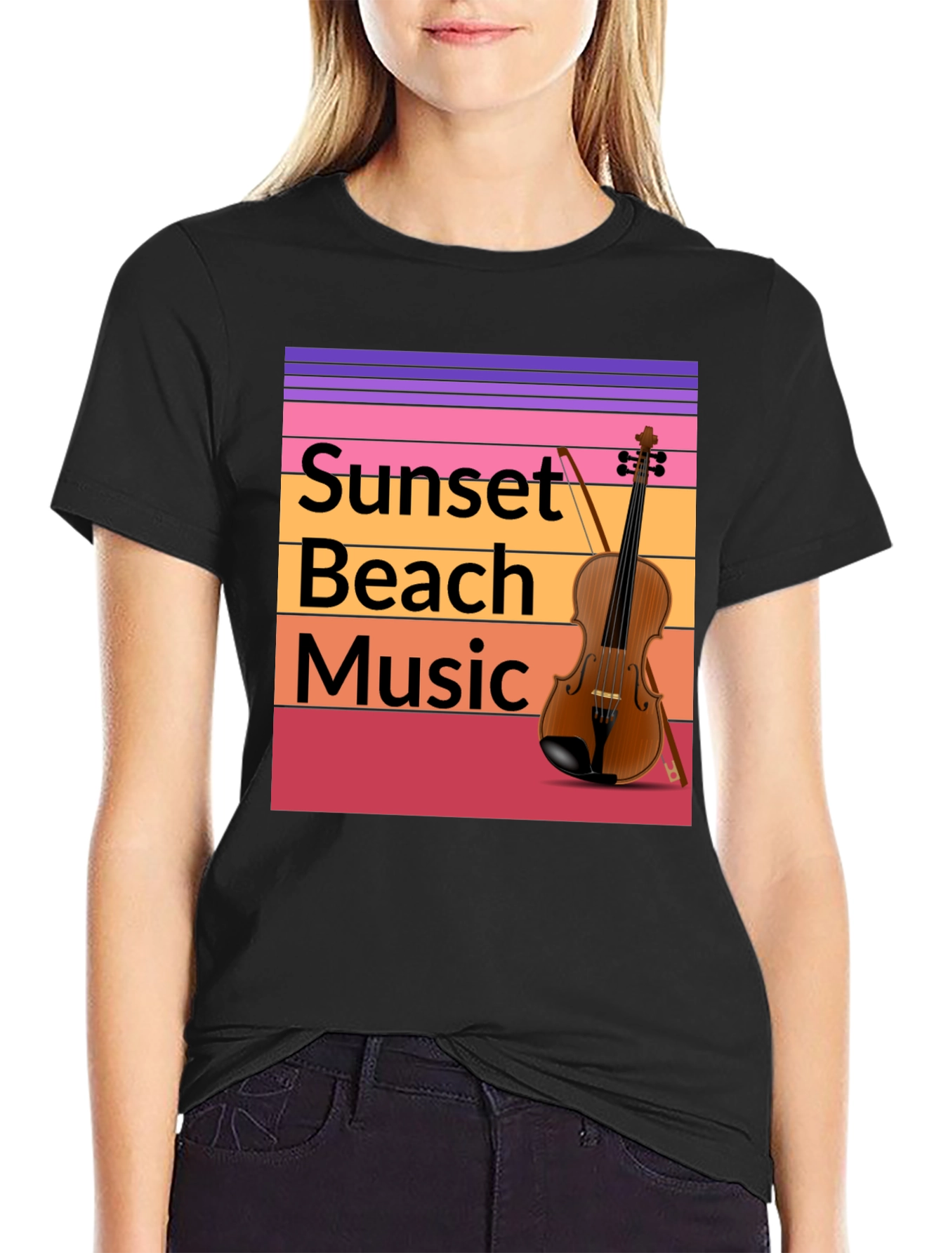 Sunset Beach Music T-Shirt