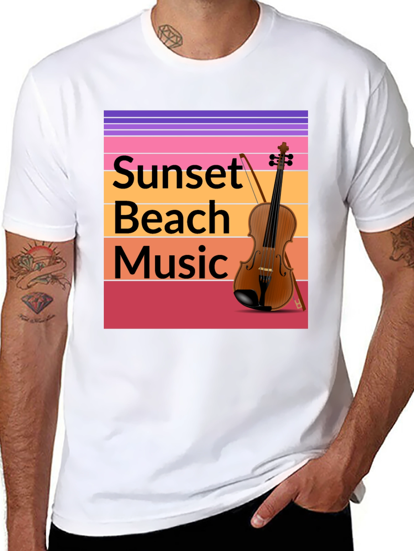 Sunset Beach Music T-Shirt