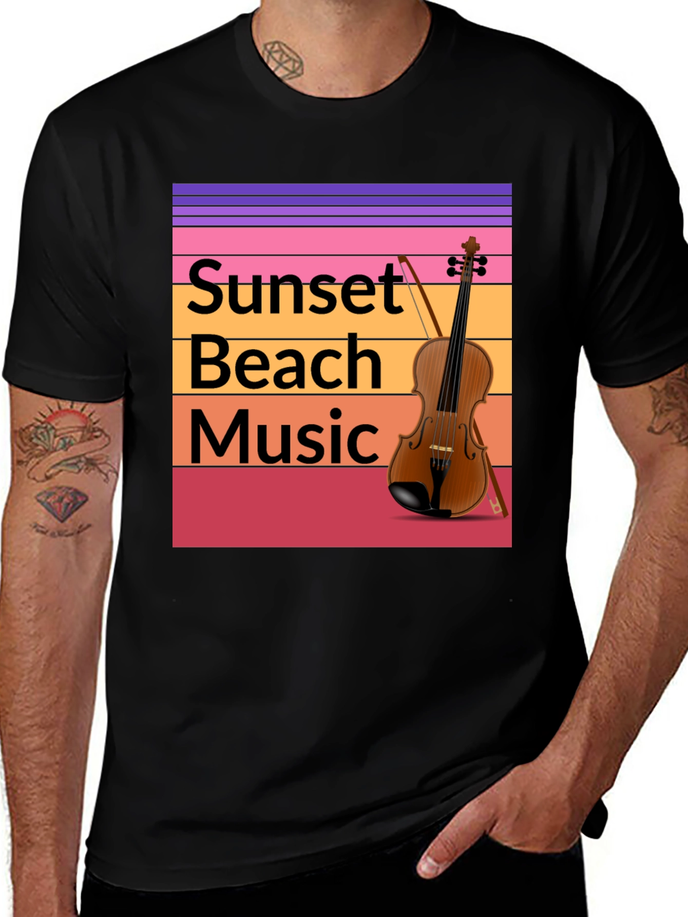 Sunset Beach Music T-Shirt