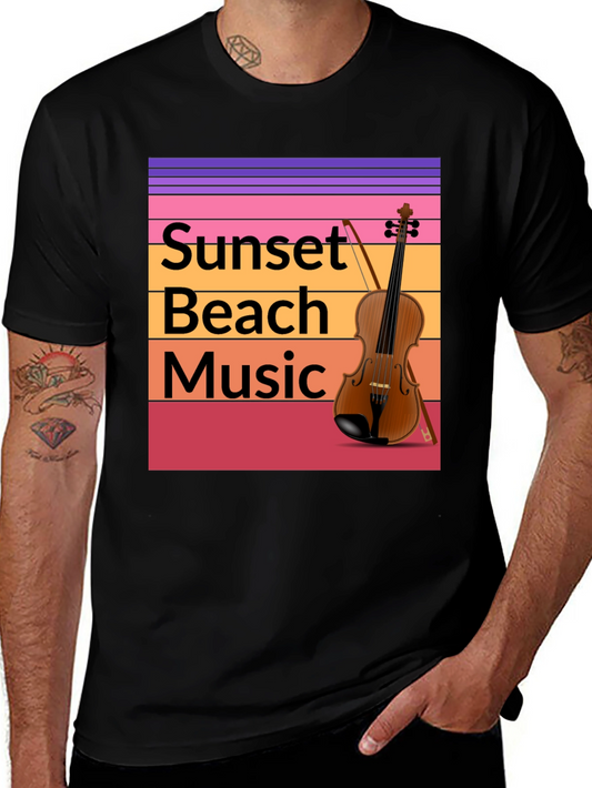 Sunset Beach Music T-Shirt