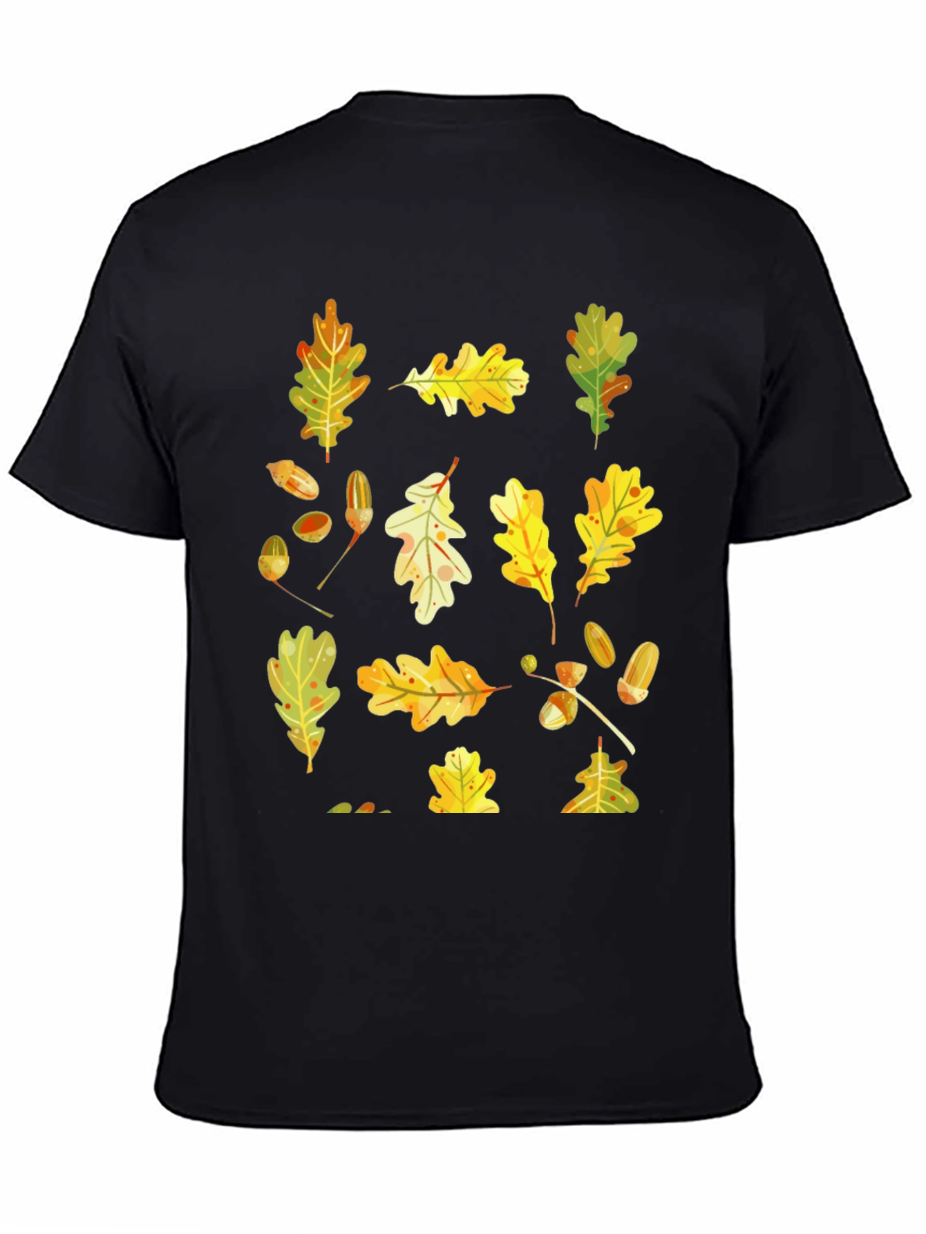 Autumn Leaves Black T-Shirt